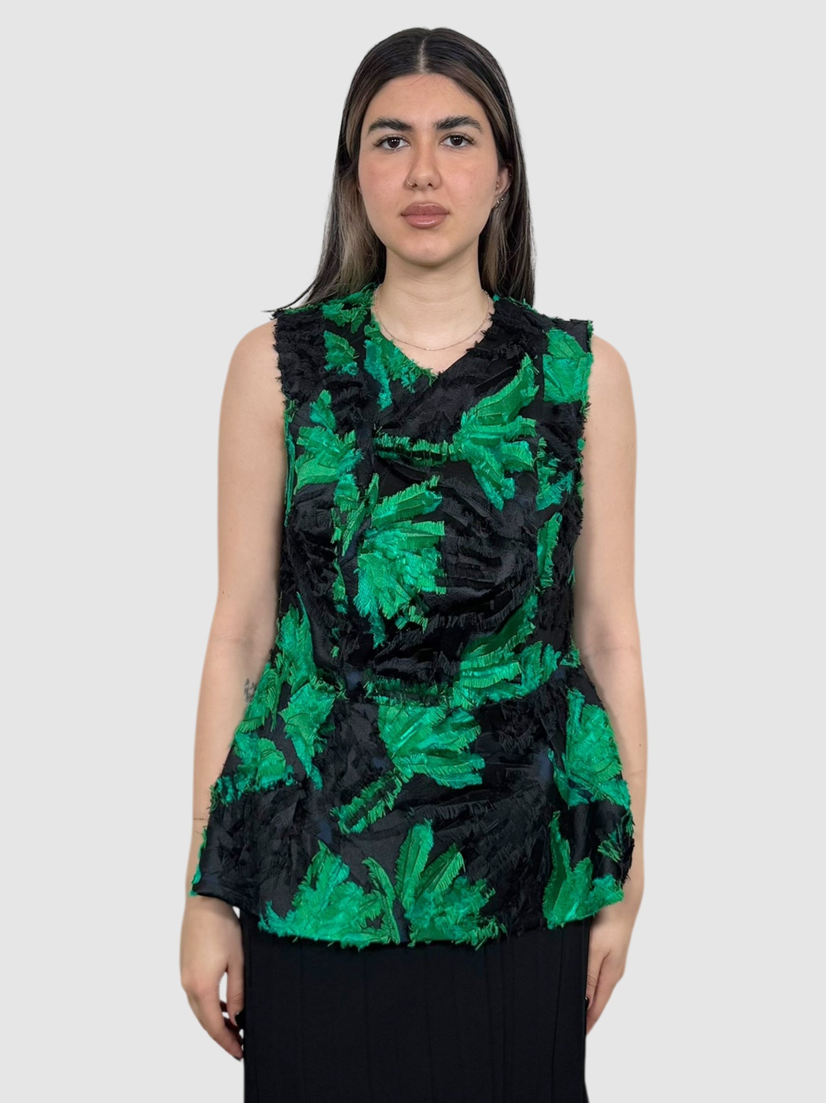 Leaf Print Top