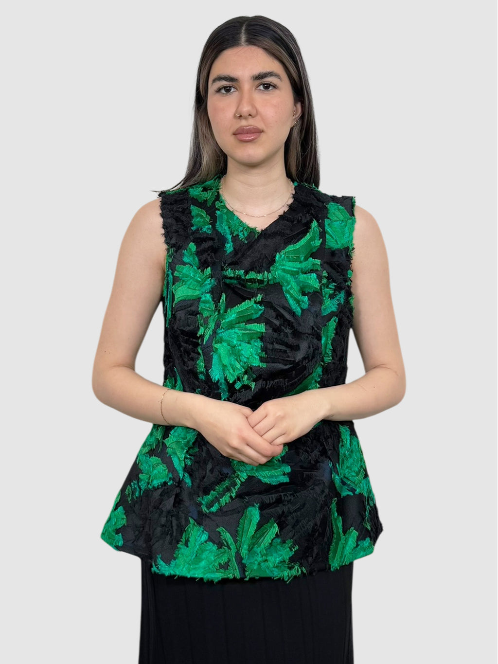 Leaf Print Top
