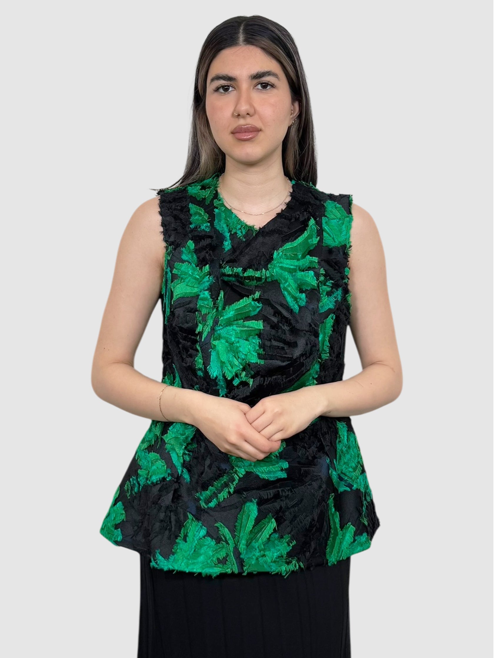 Leaf Print Top