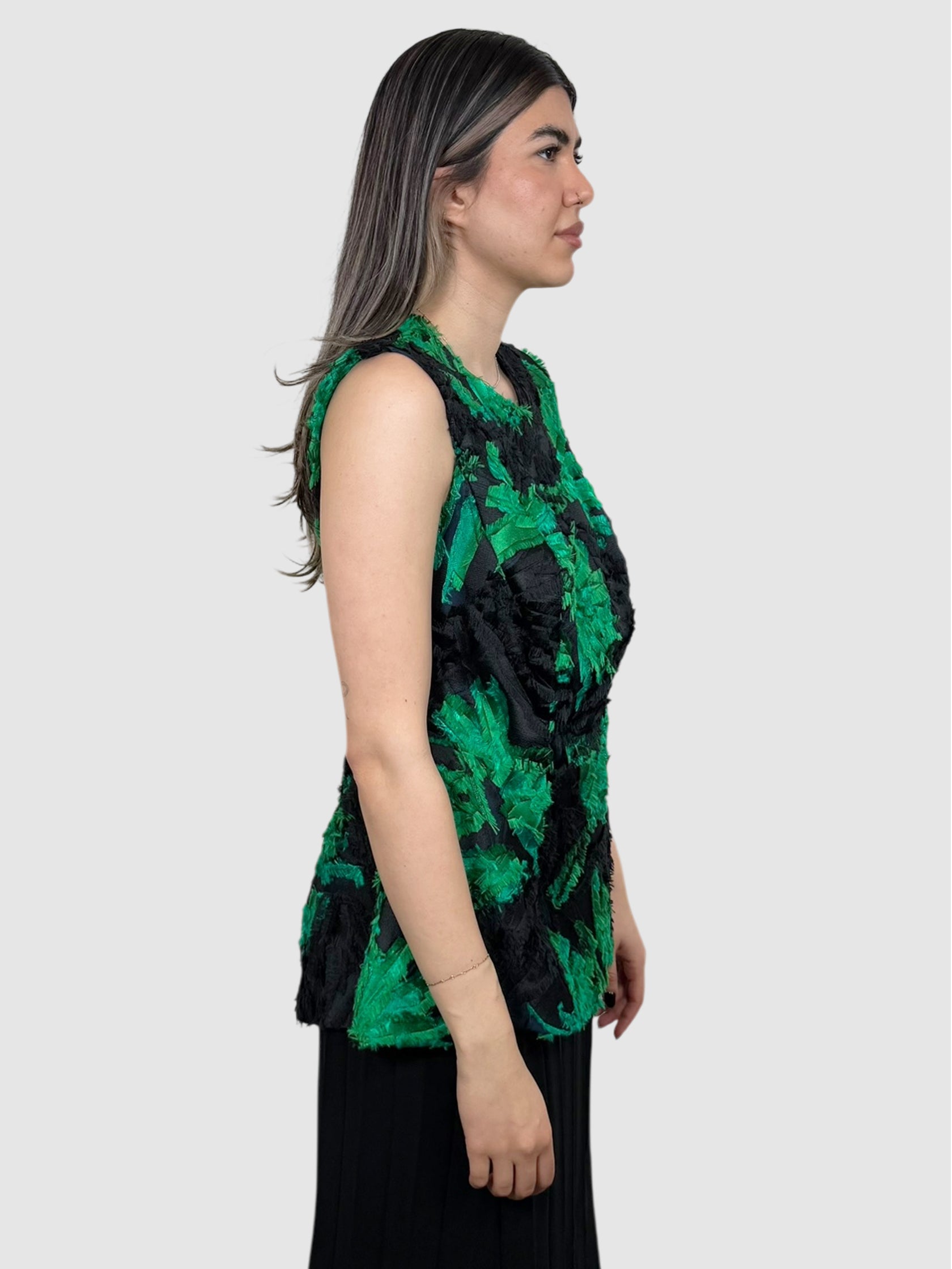 Leaf Print Top