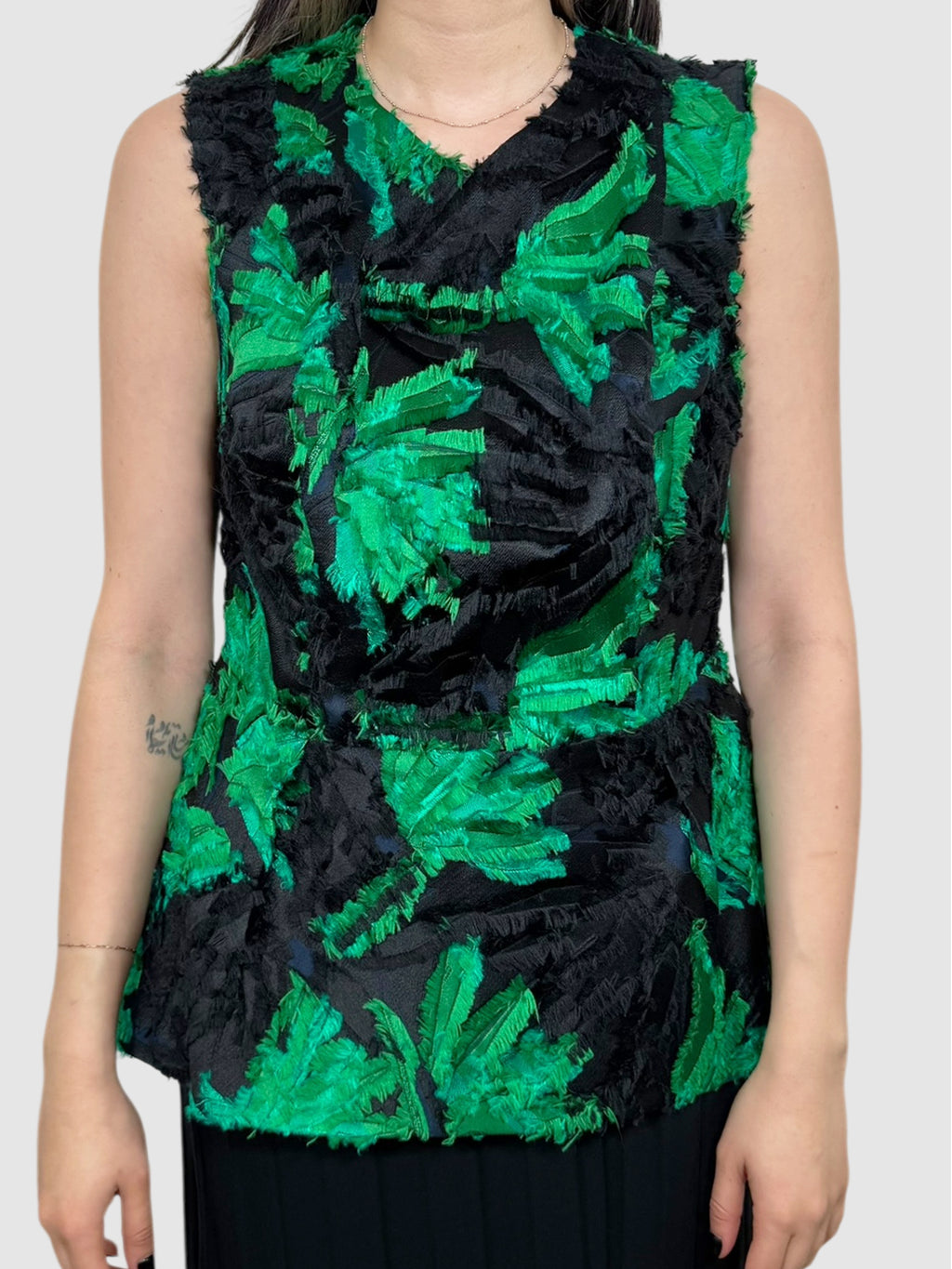 Leaf Print Top