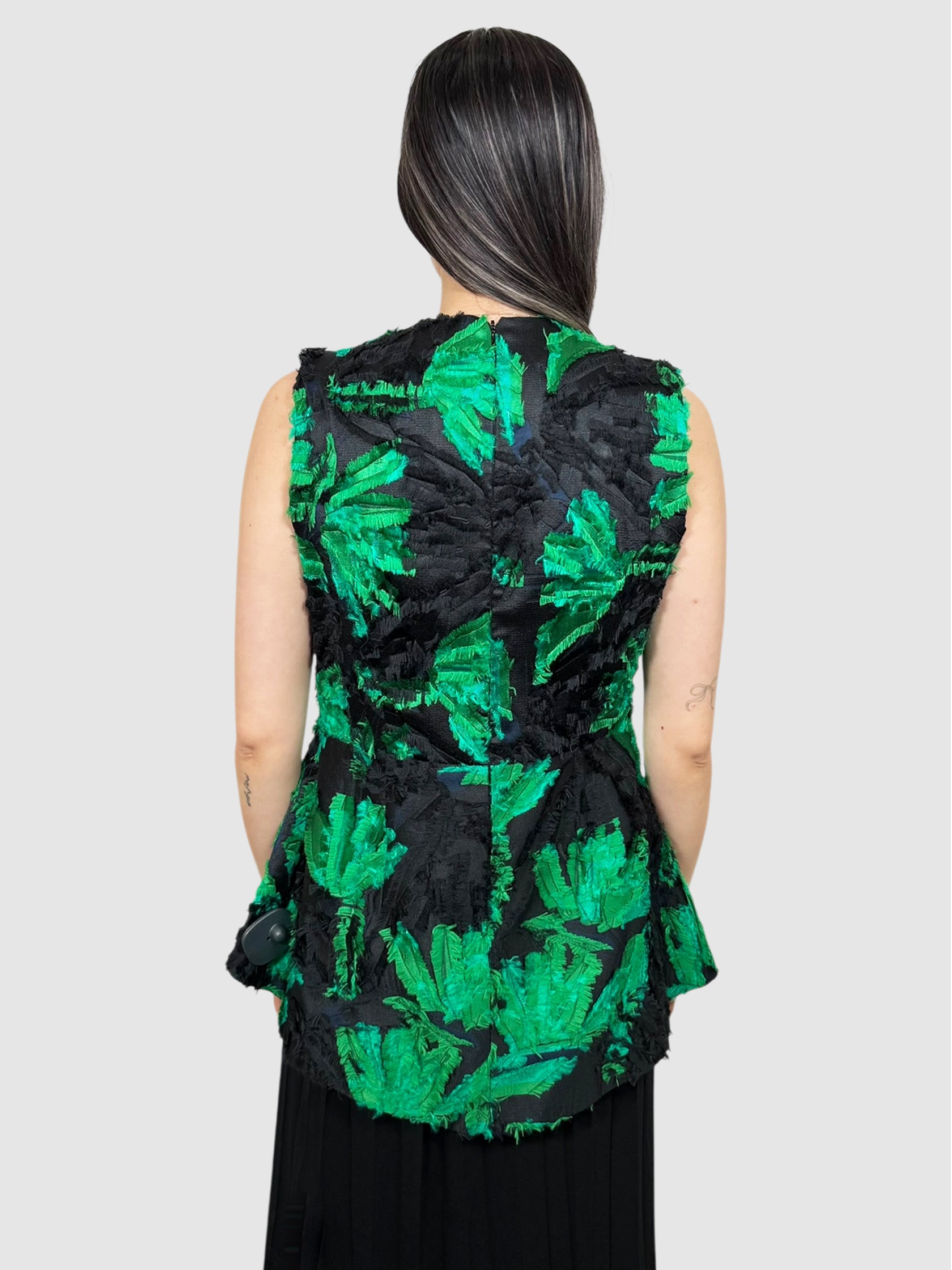 Leaf Print Top