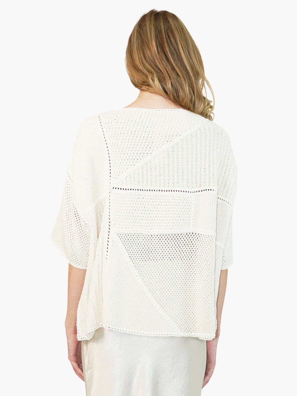 Paneled Knit Sweater