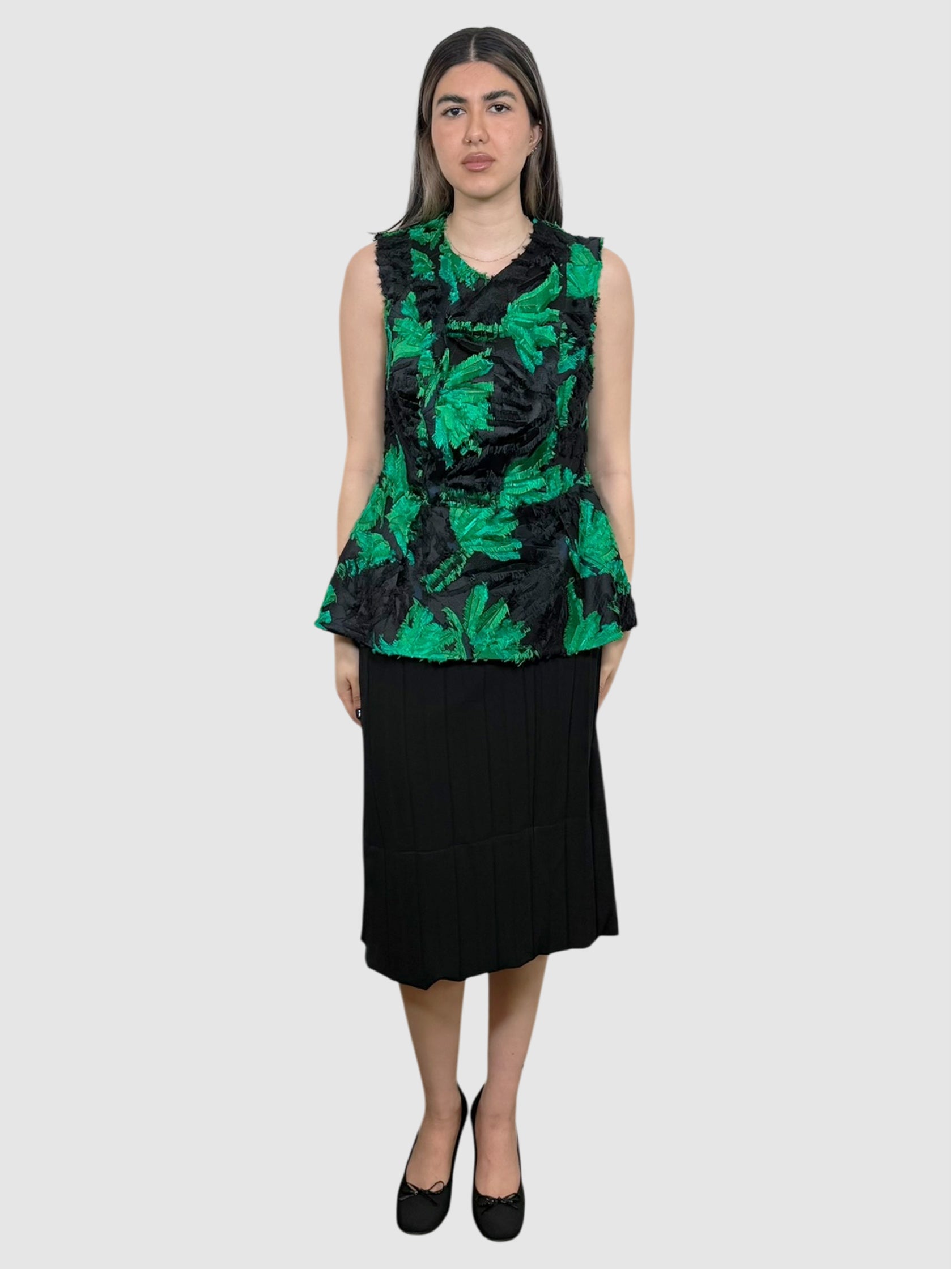 Leaf Print Top