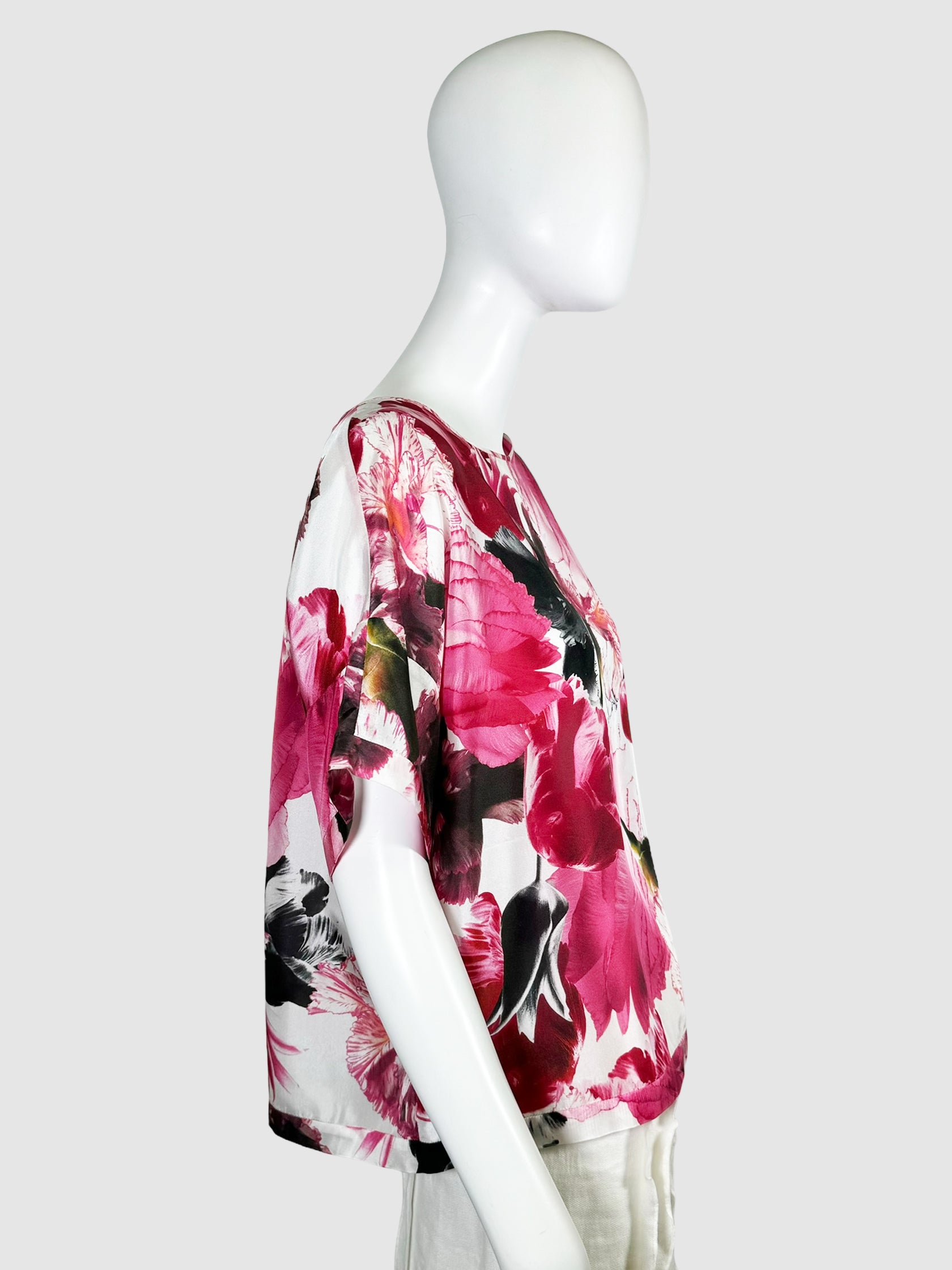 Floral Short Sleeve Top - Size 12