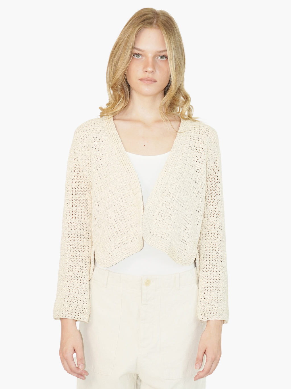 Crochet Open Cardigan