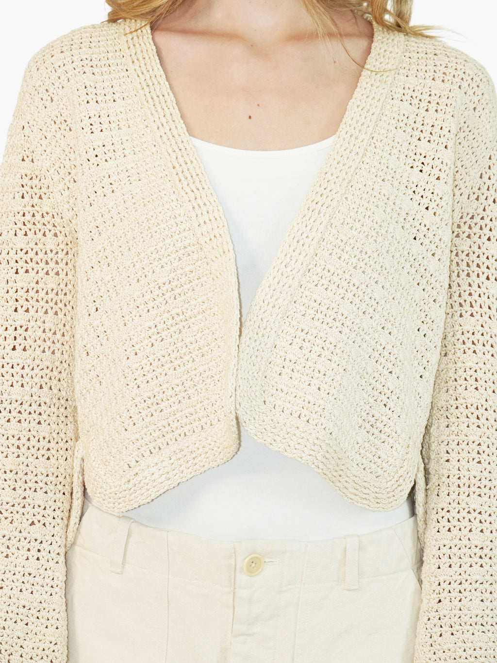 Crochet Open Cardigan