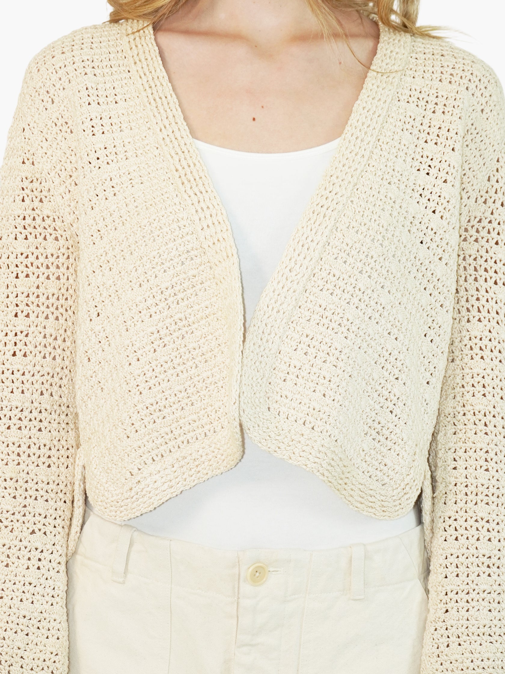 Crochet Open Cardigan