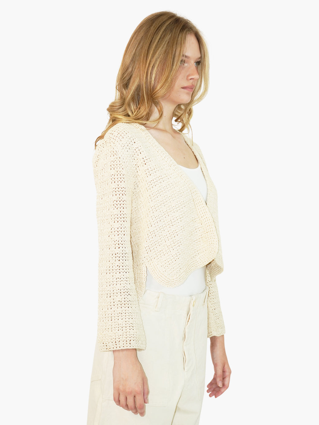 Crochet Open Cardigan