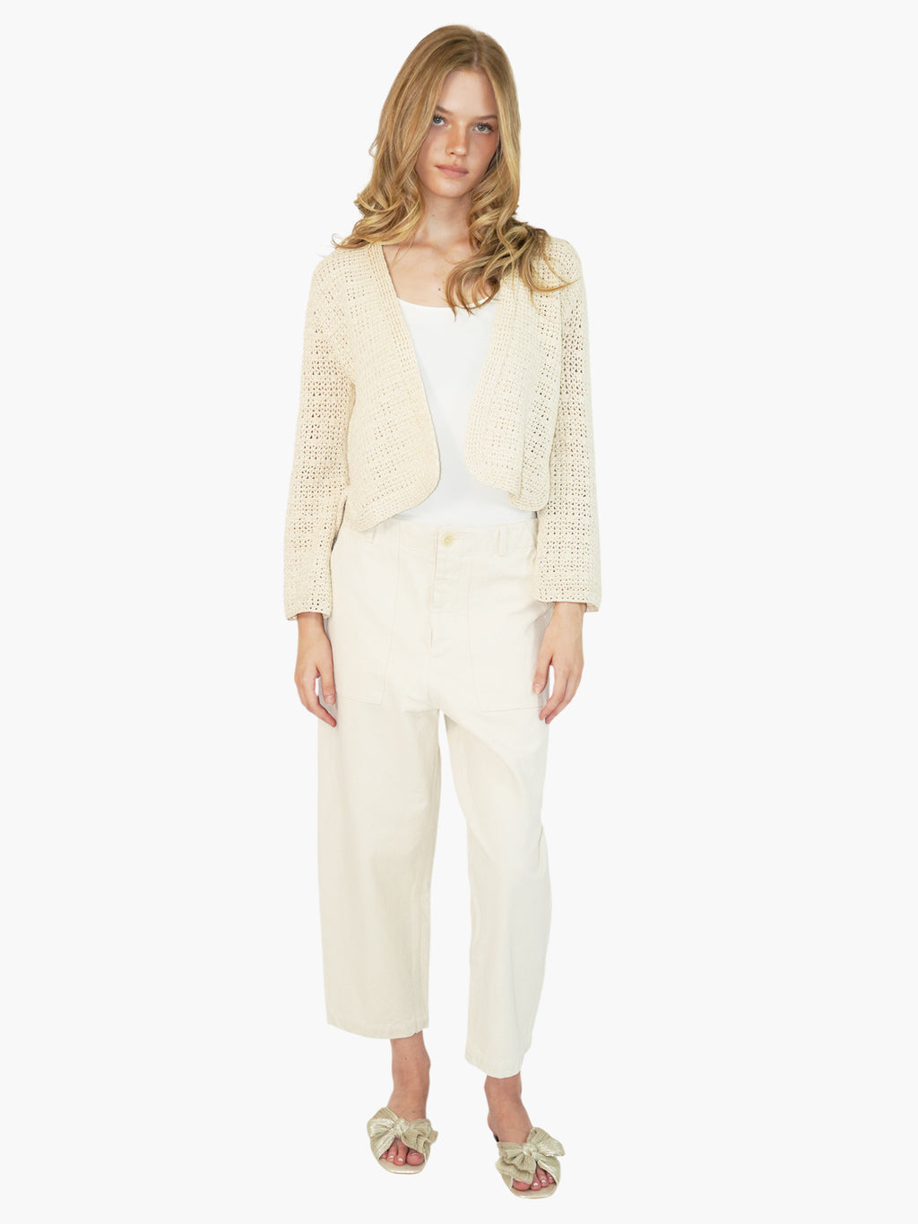 Crochet Open Cardigan