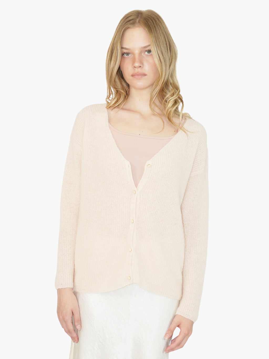 Mohair V-Neck Cardigan