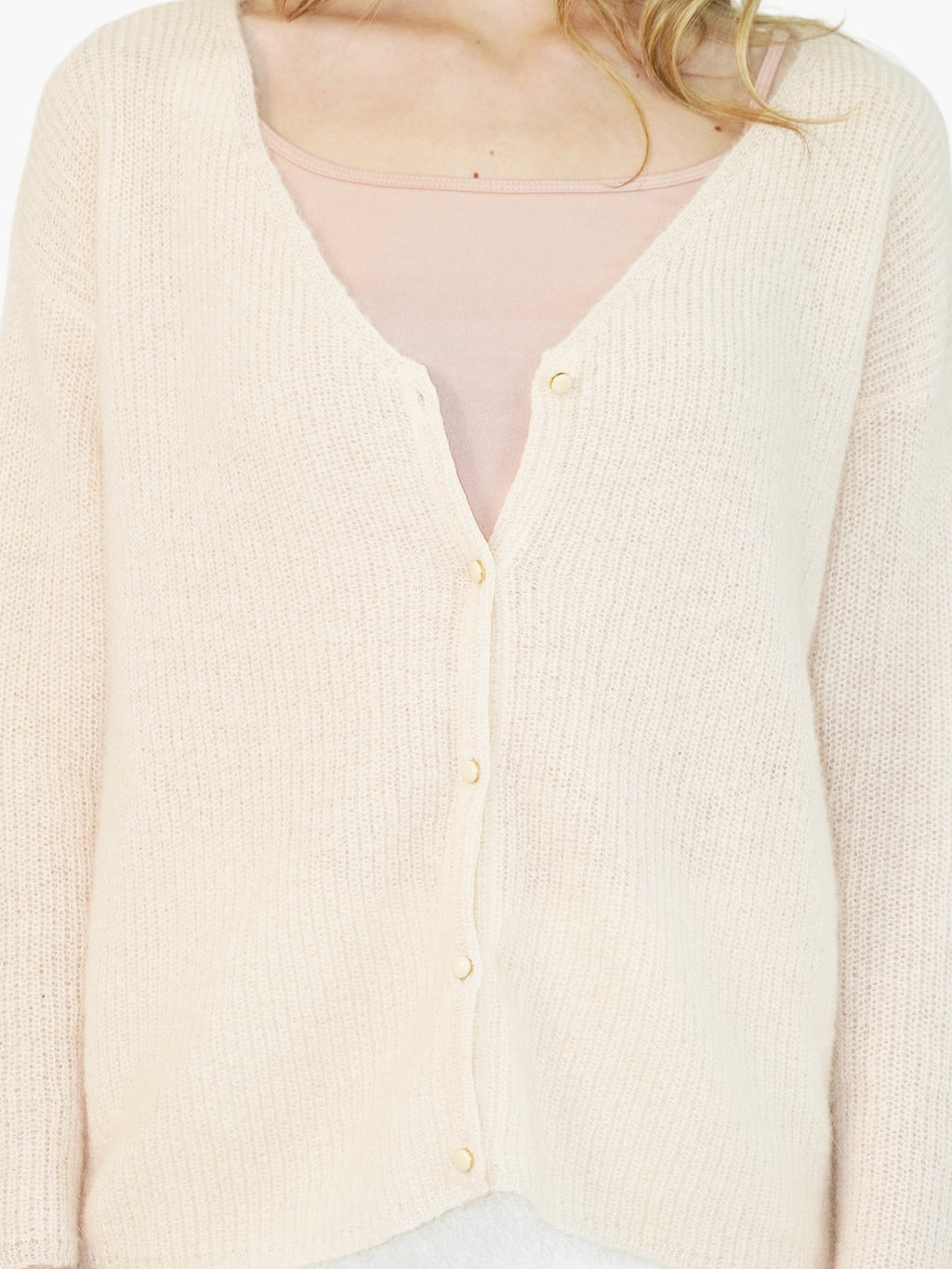 Mohair V-Neck Cardigan