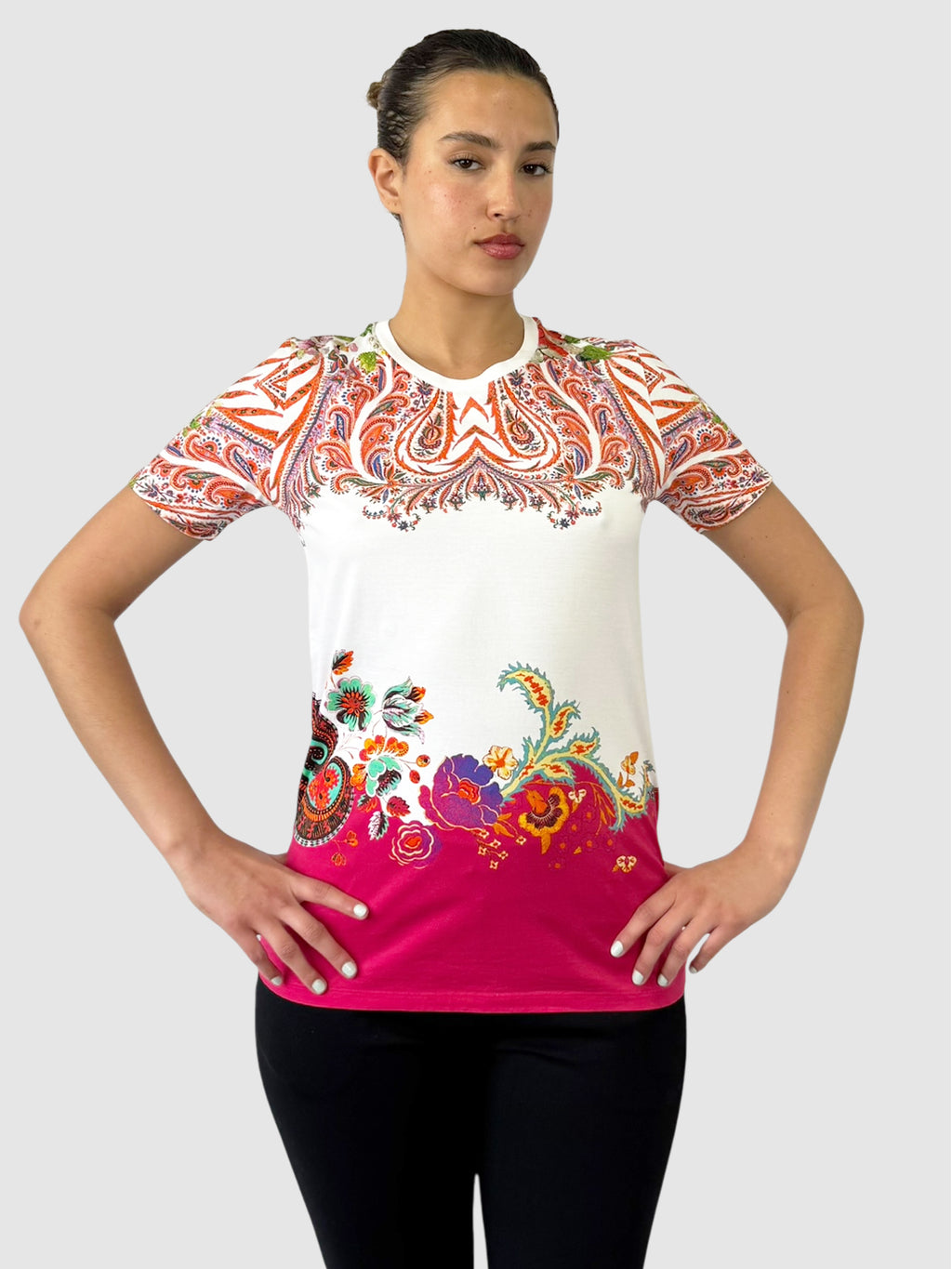 Paisley Print Top