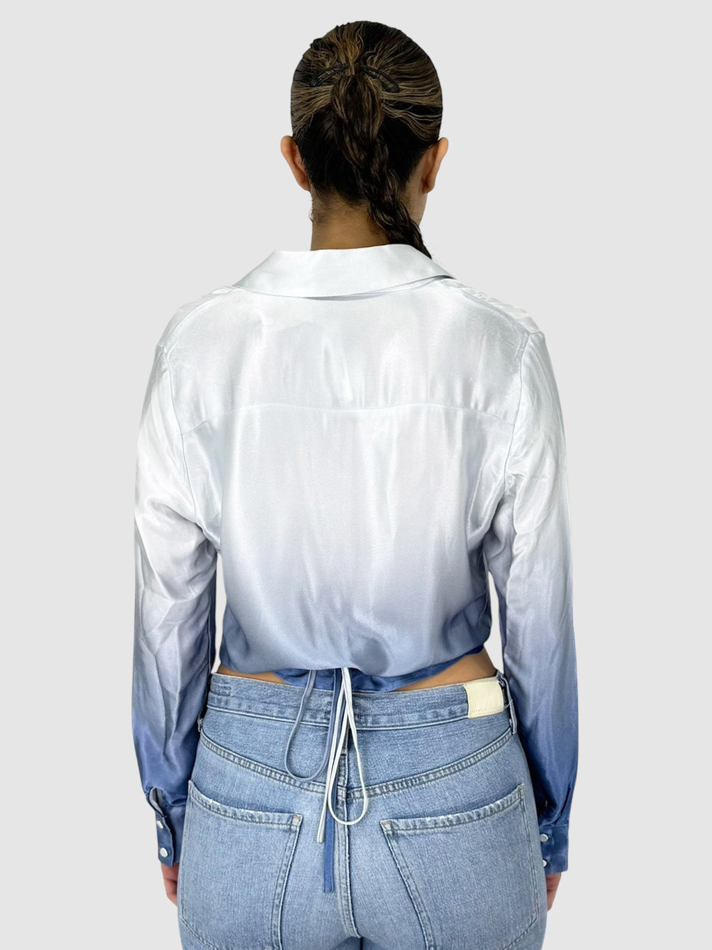 Ombré Button-Up Top