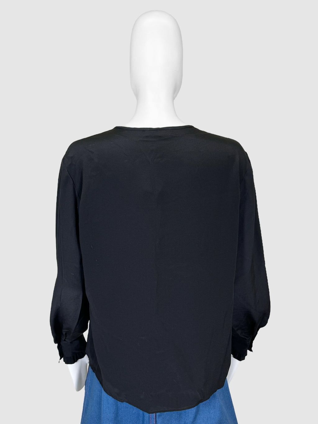 Silk Blouse with Tie - Size 40