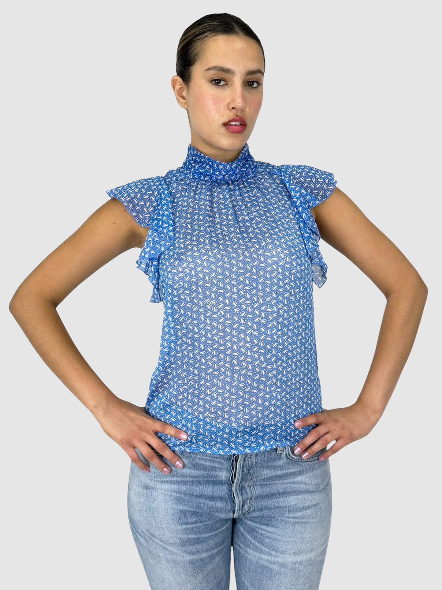 Ruffle Sleeve Top