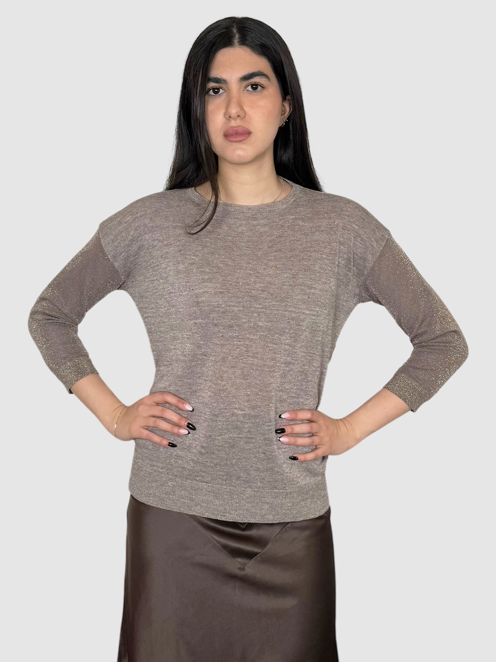 Linen Shimmery Sweater