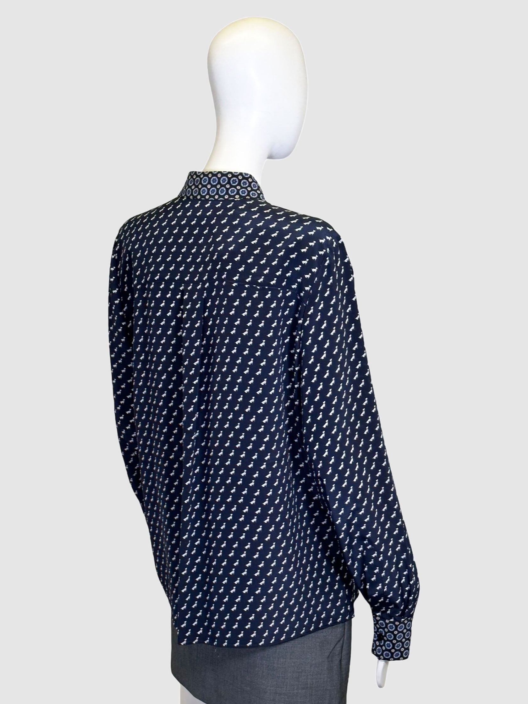 Stella McCartney Dog Print Blouse - Size M