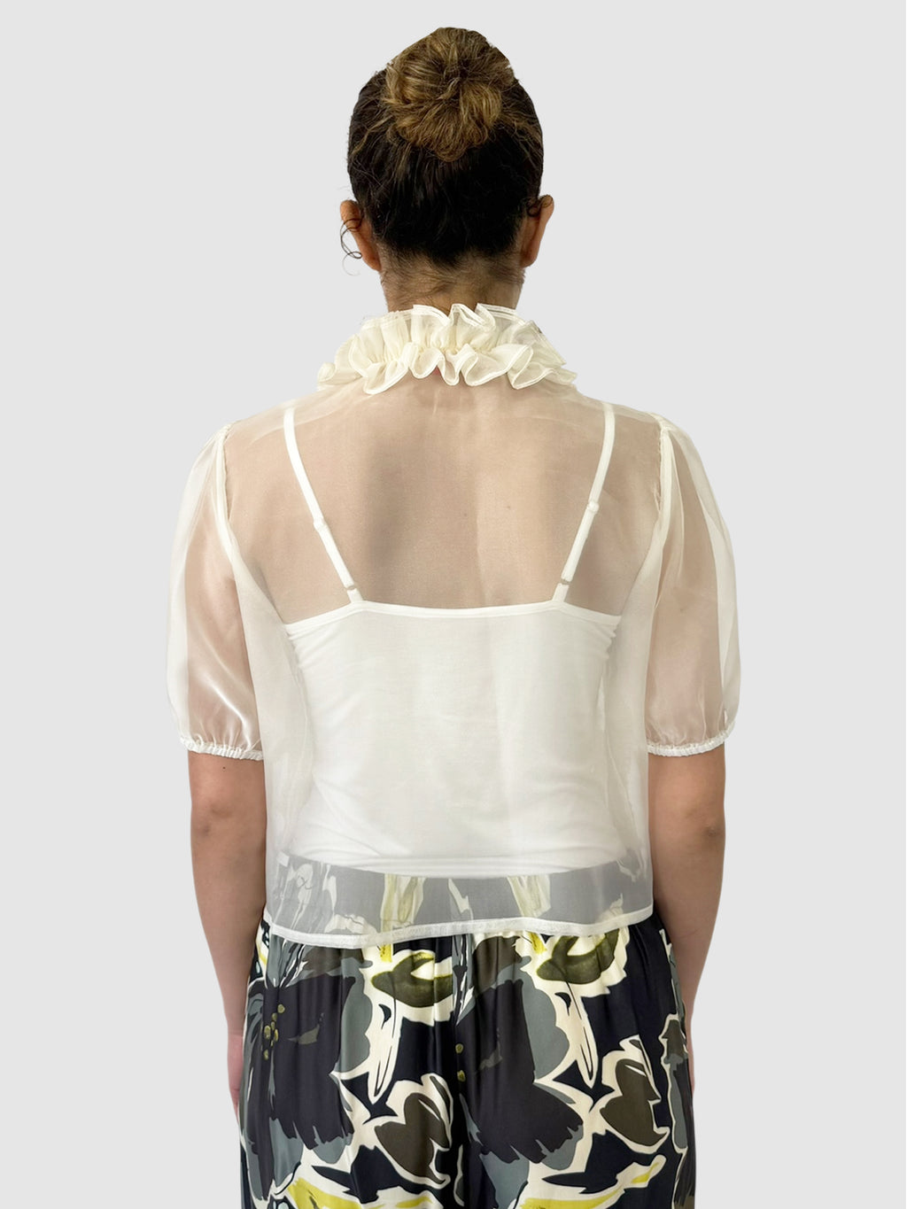 Ruffle Chiffon Top