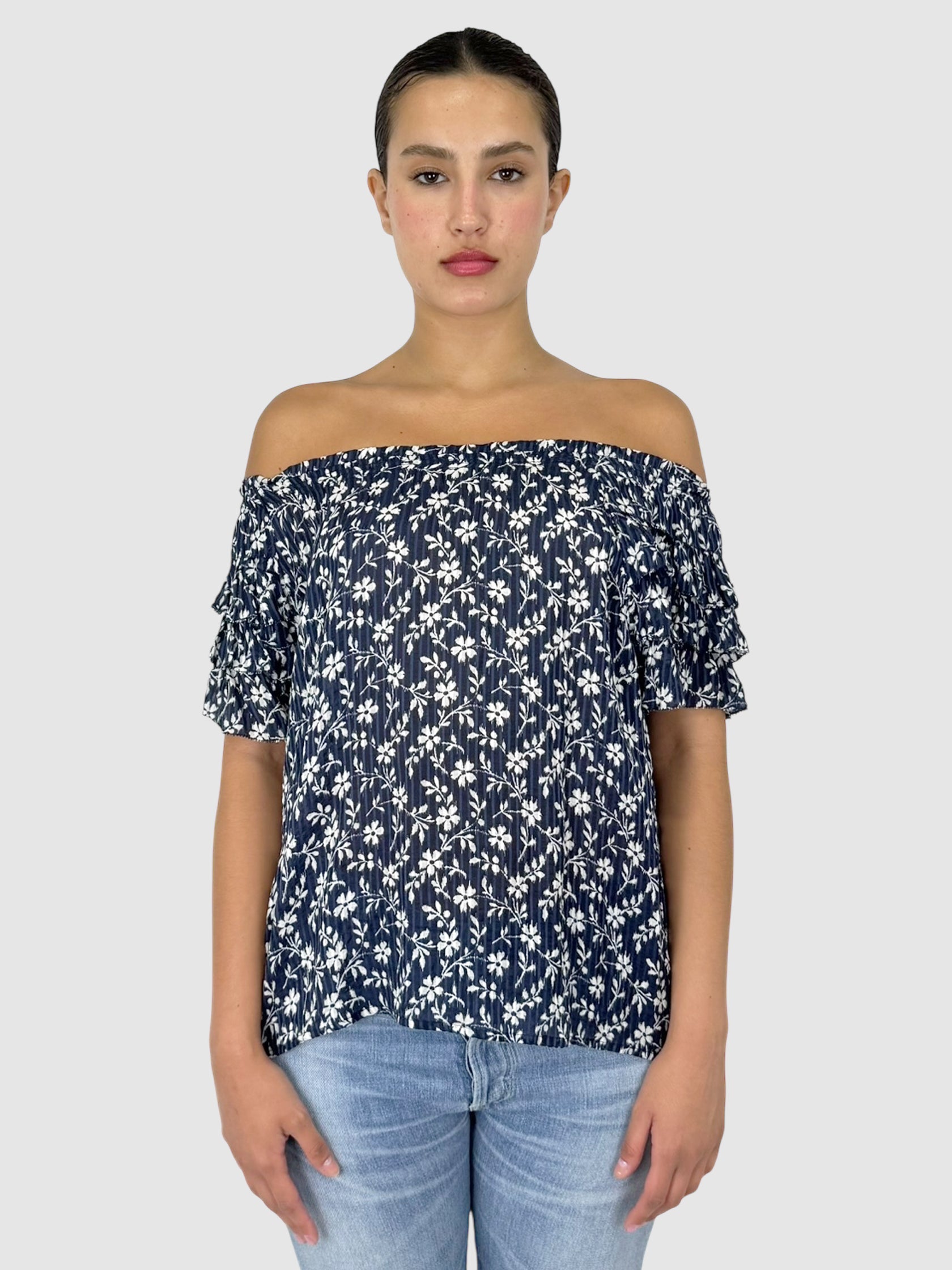 Off-The-Shoulder Floral Top