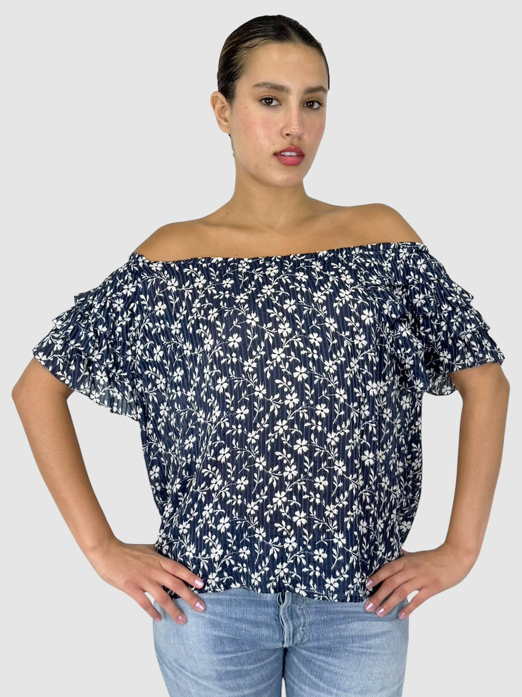 Off-The-Shoulder Floral Top