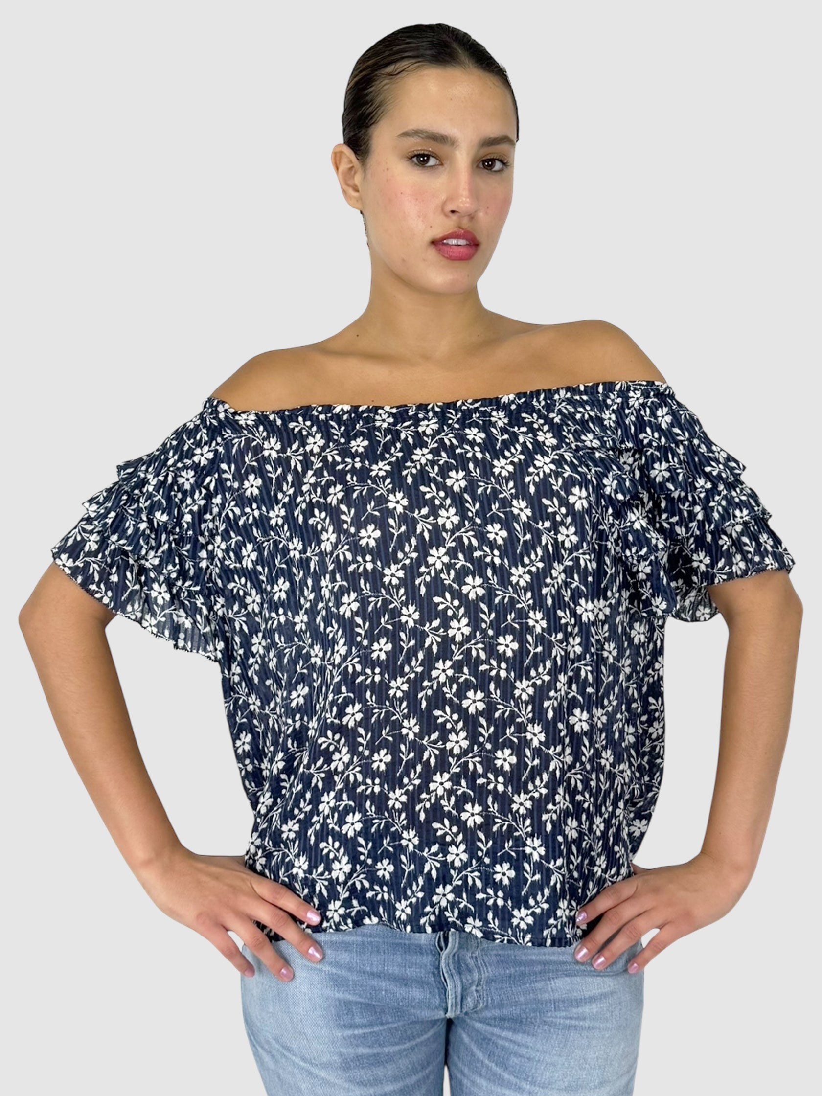 Off-The-Shoulder Floral Top