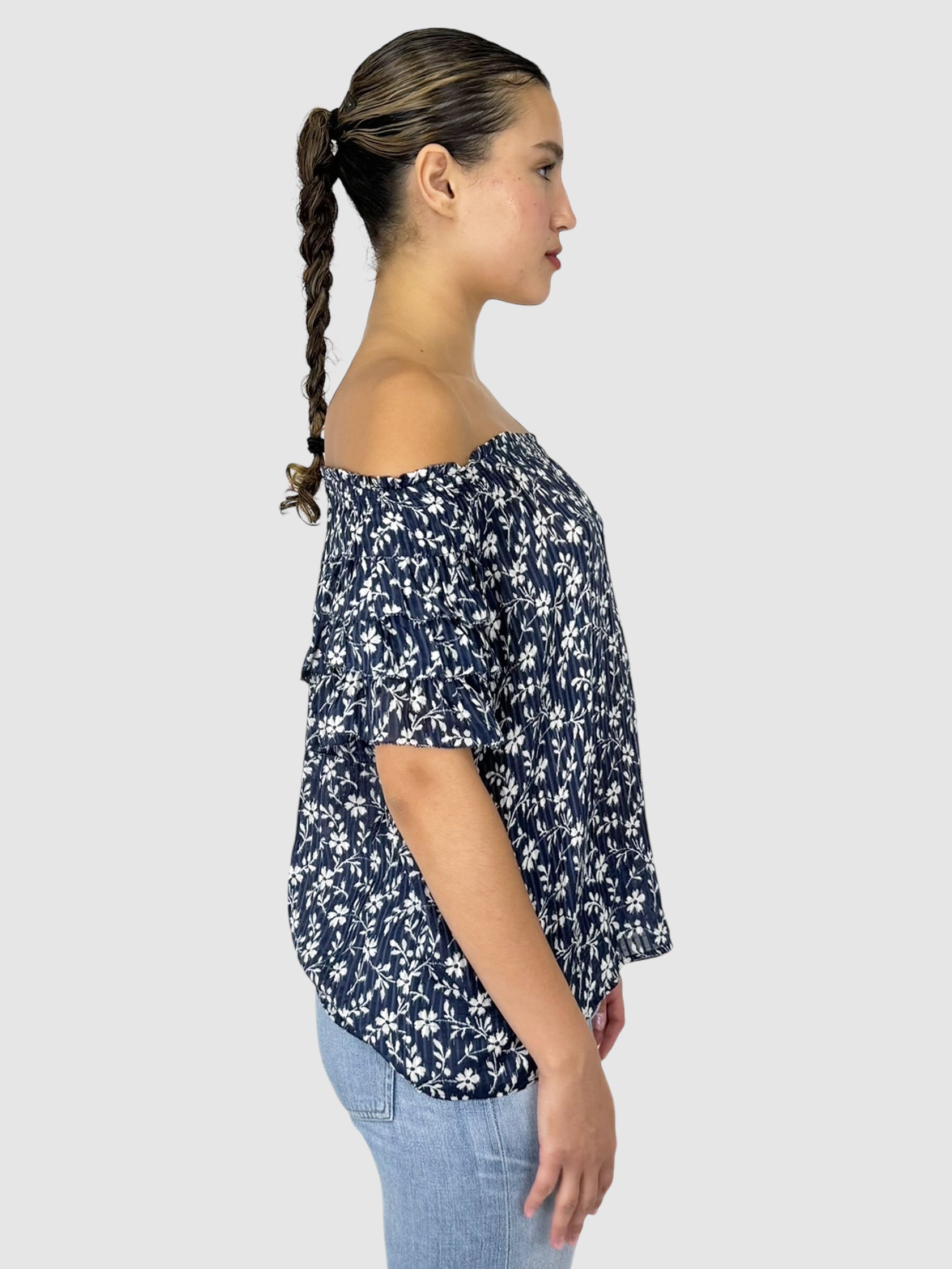 Off-The-Shoulder Floral Top