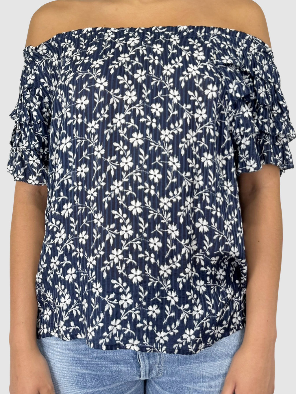 Off-The-Shoulder Floral Top