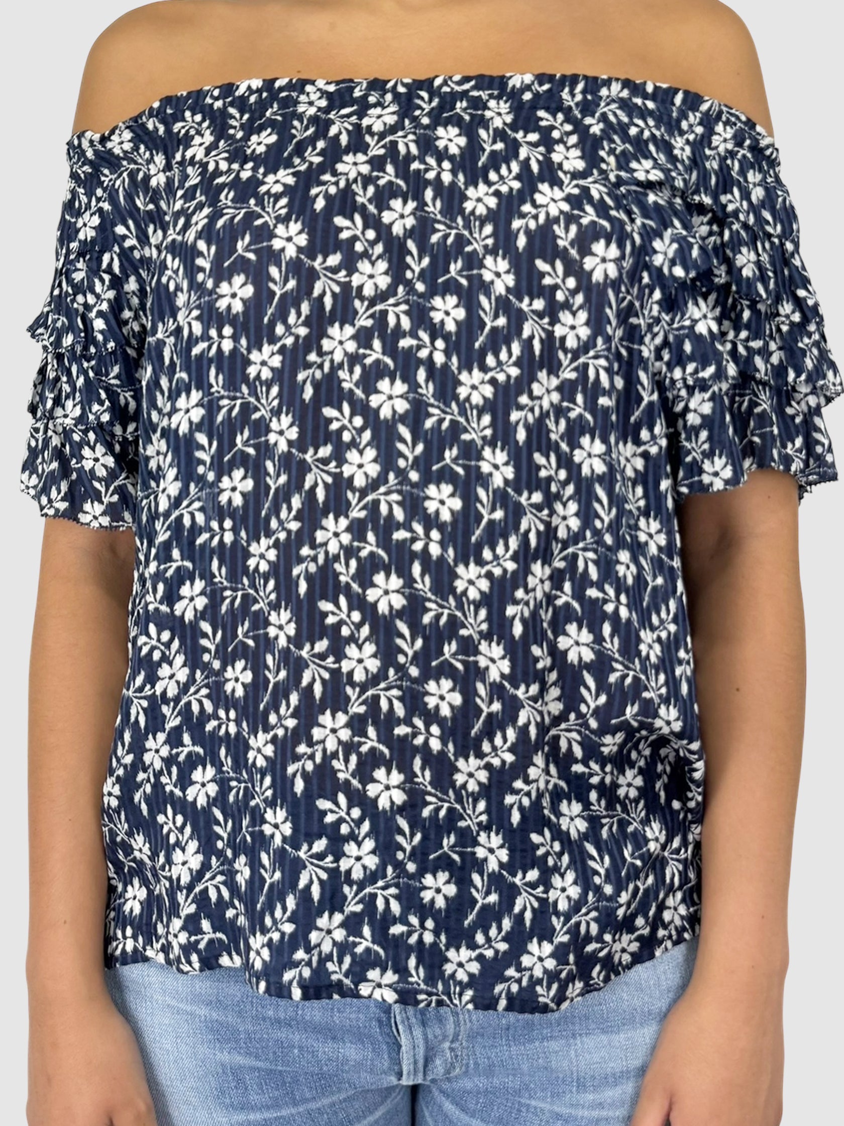 Off-The-Shoulder Floral Top