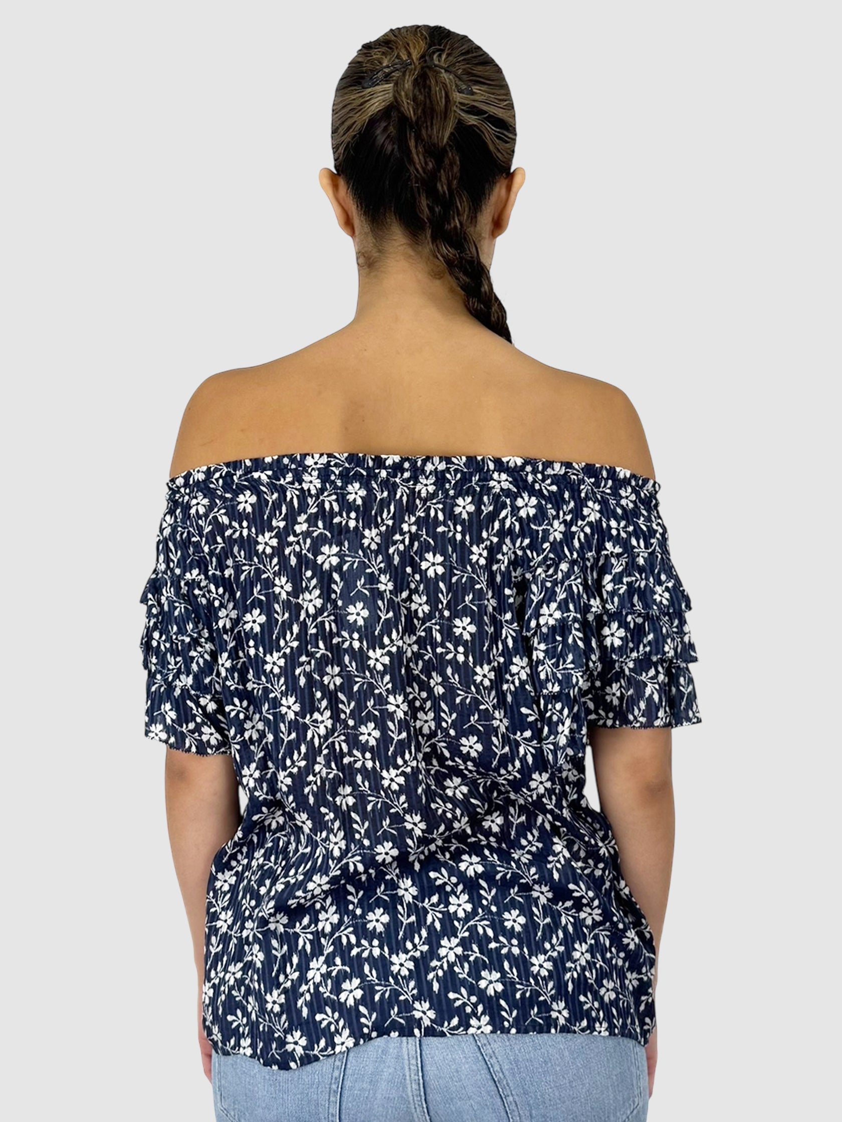 Off-The-Shoulder Floral Top