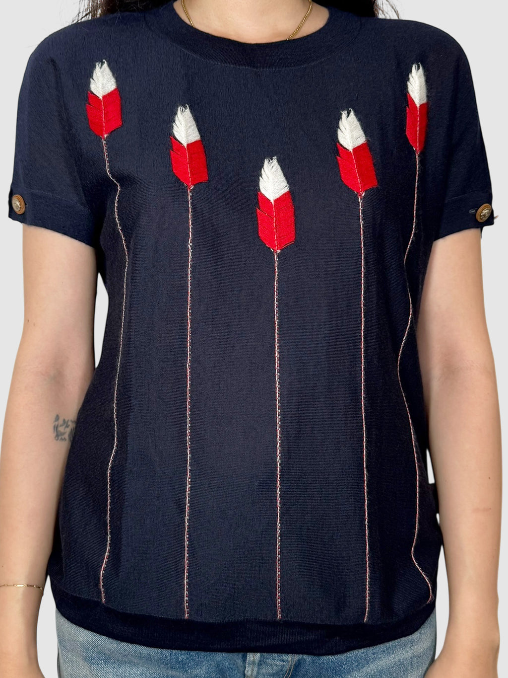 2014 Feather Print Top