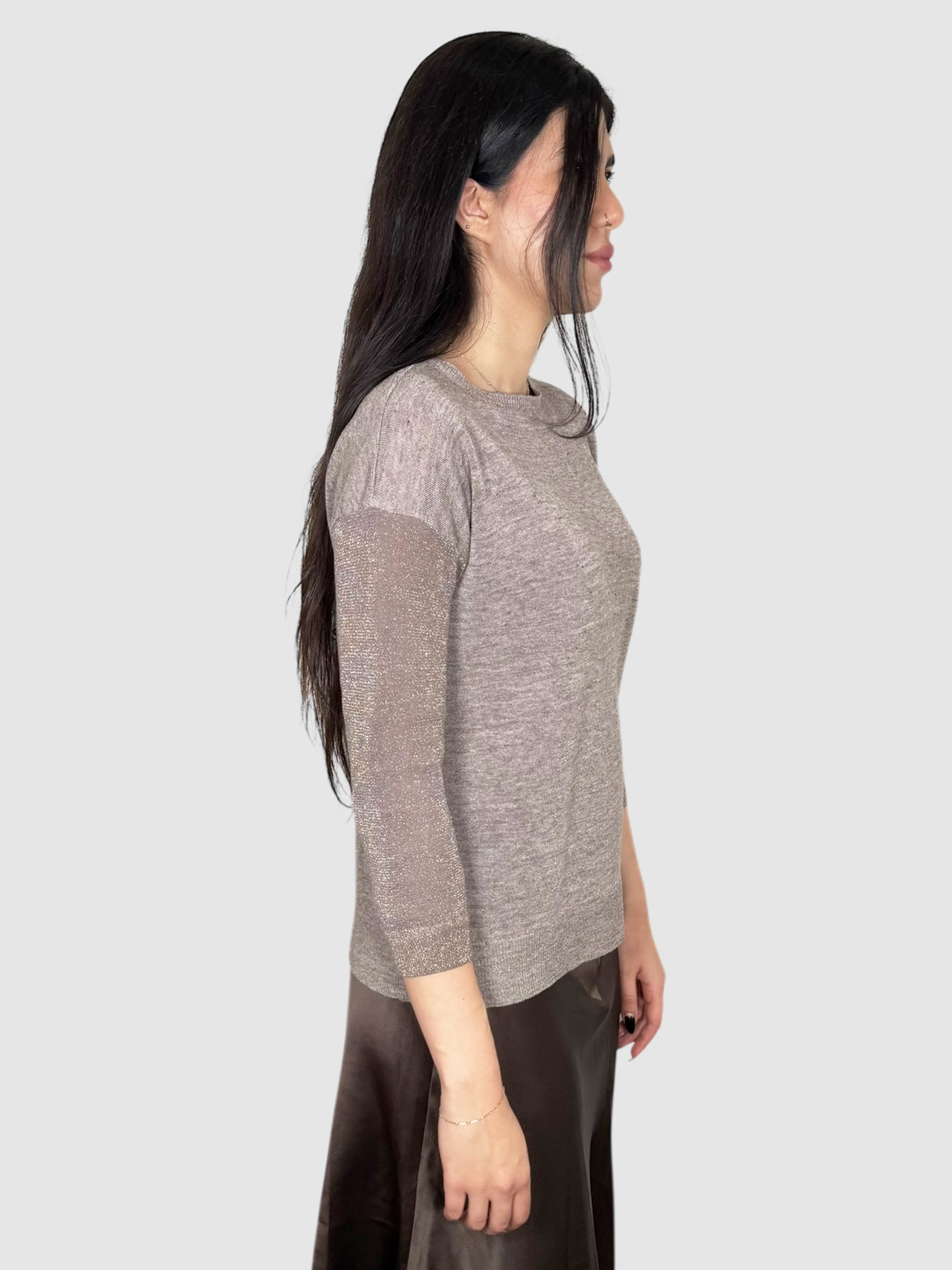 Linen Shimmery Sweater
