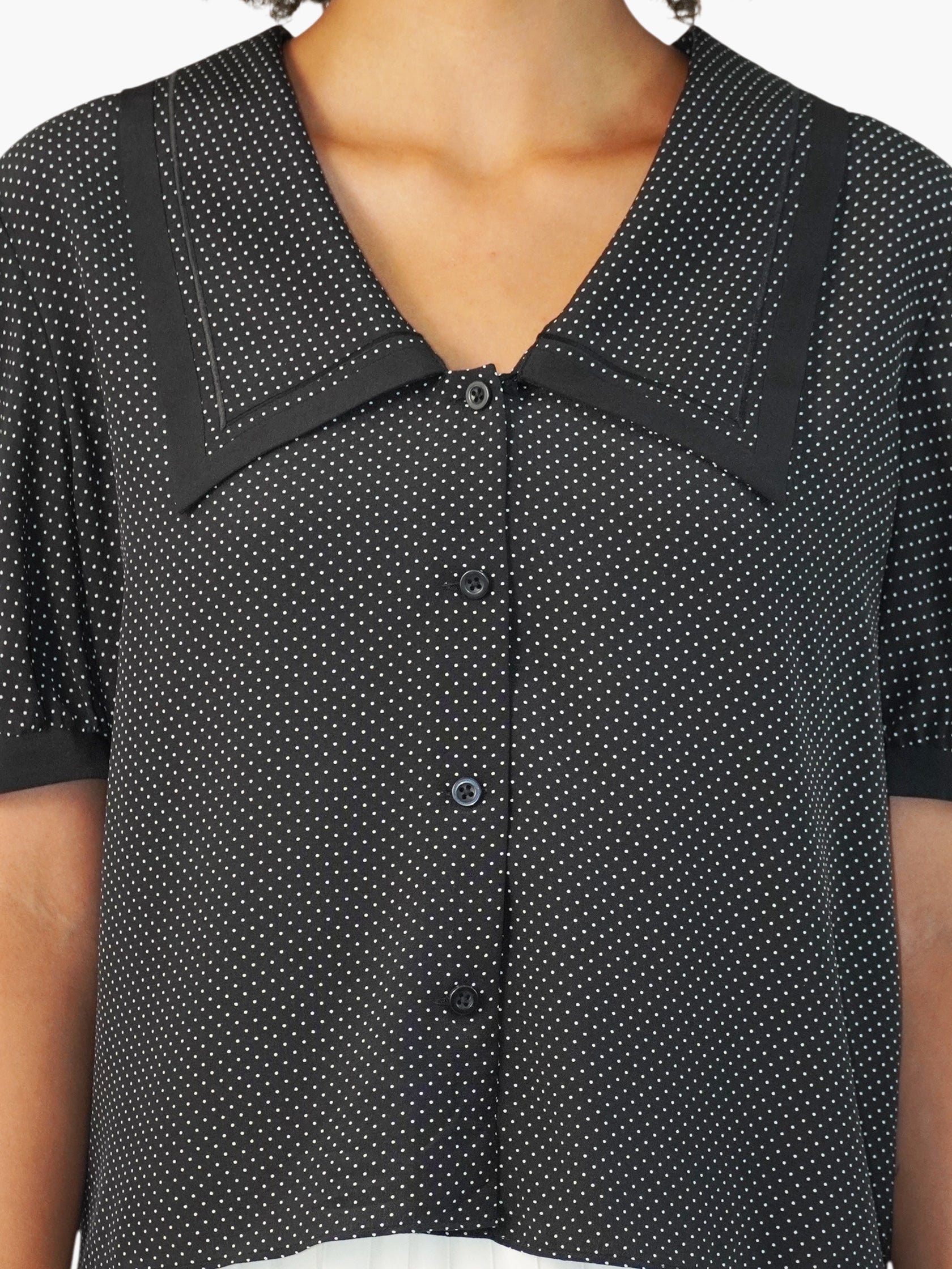 Polka Dot Sailor Top