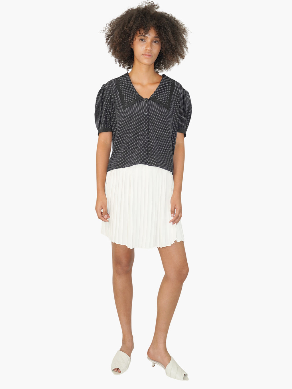Polka Dot Sailor Top