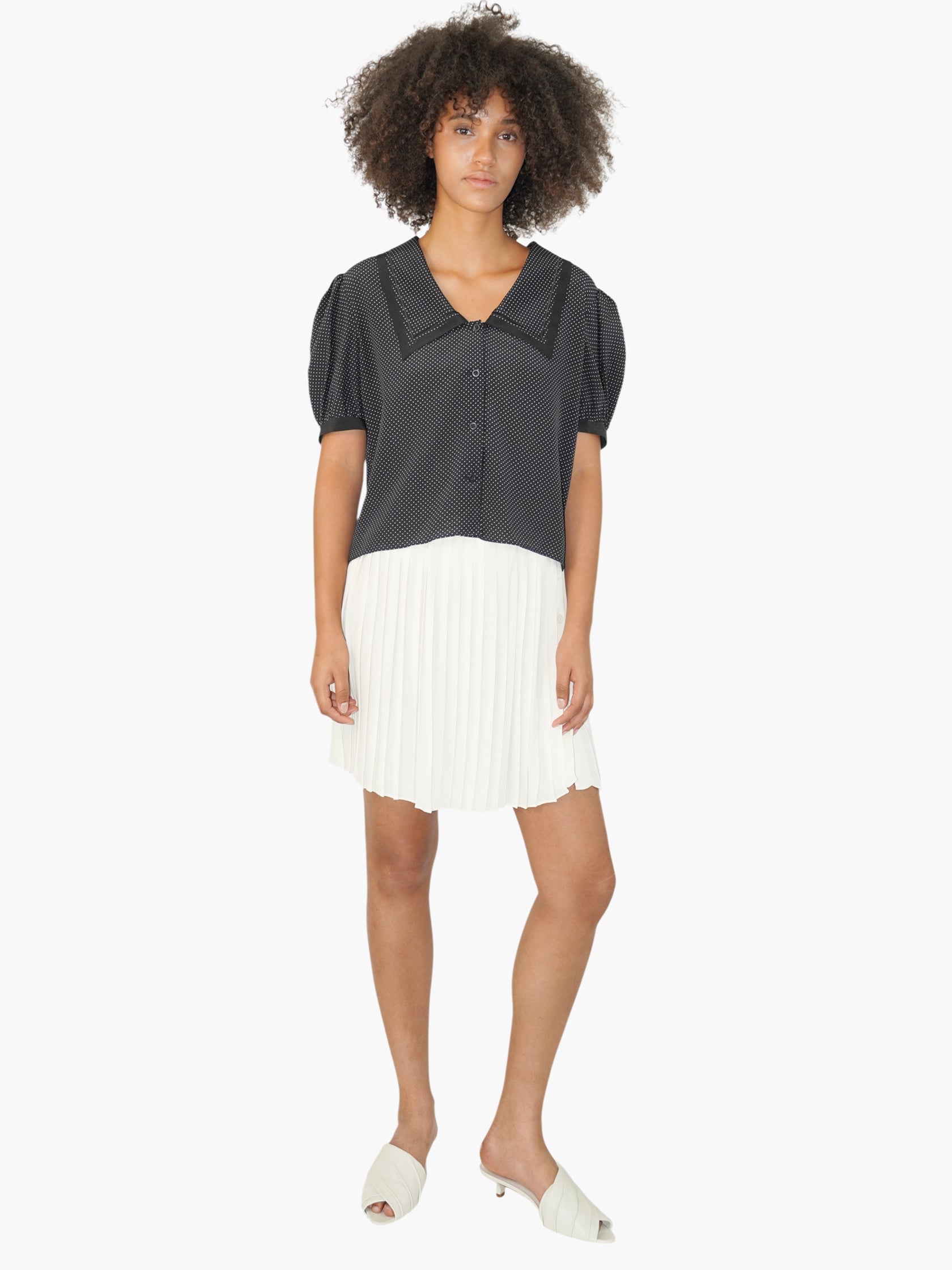 Polka Dot Sailor Top