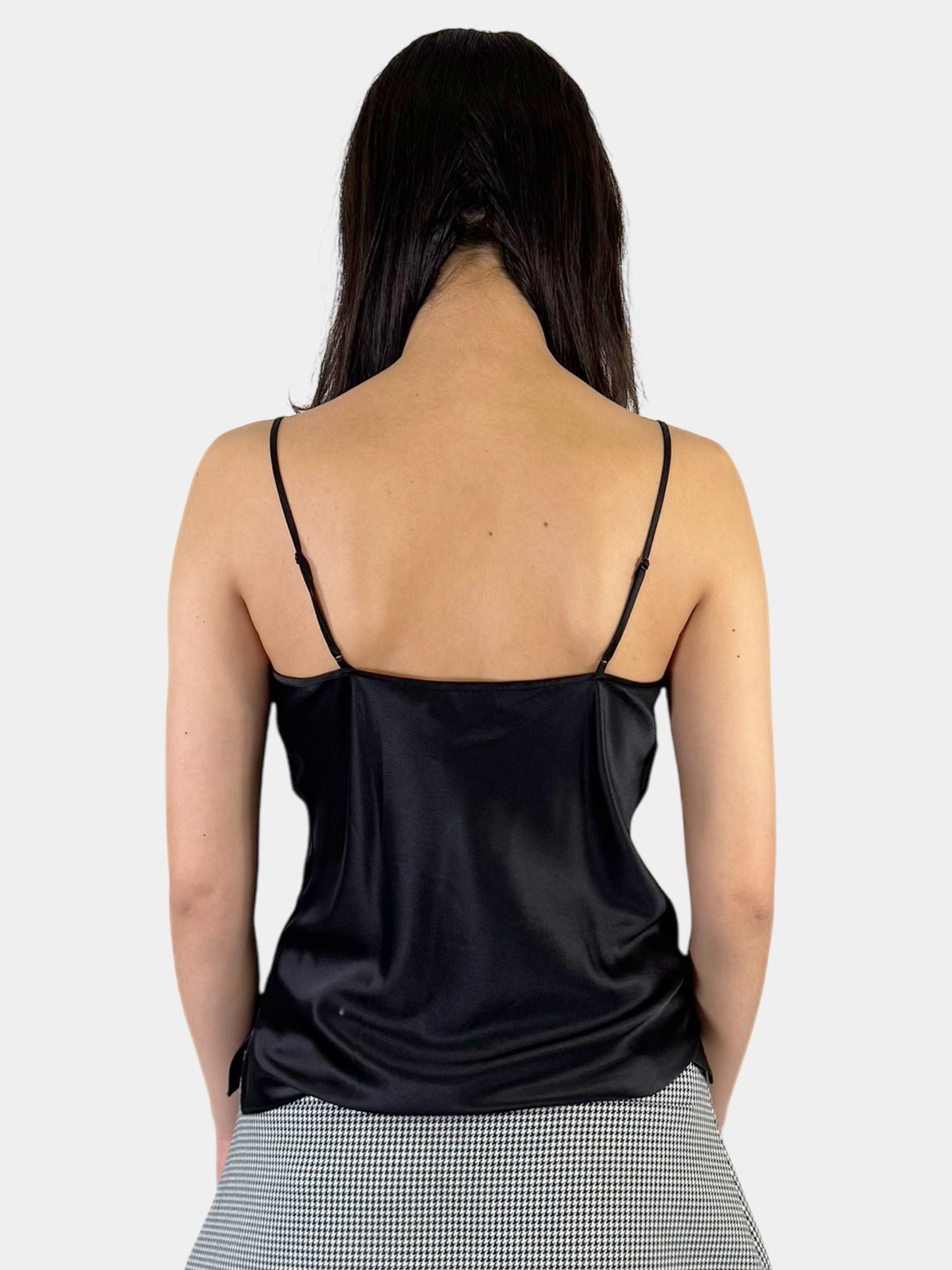 Cowl Neck Silk Tank Top - Size 4