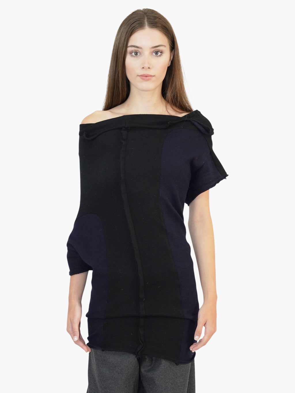 Asymmetrical Wool Top