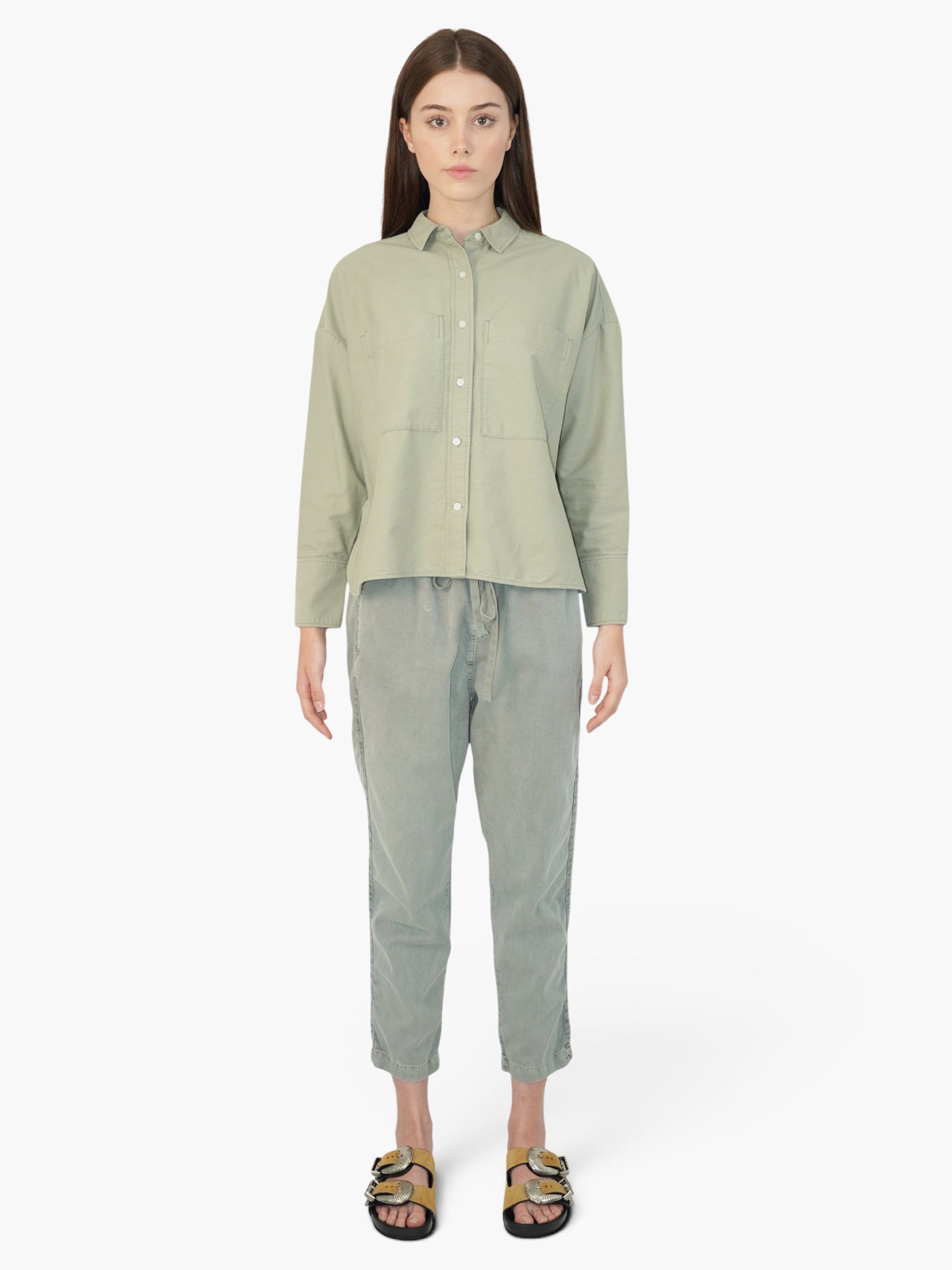 Boxy Flannel Top