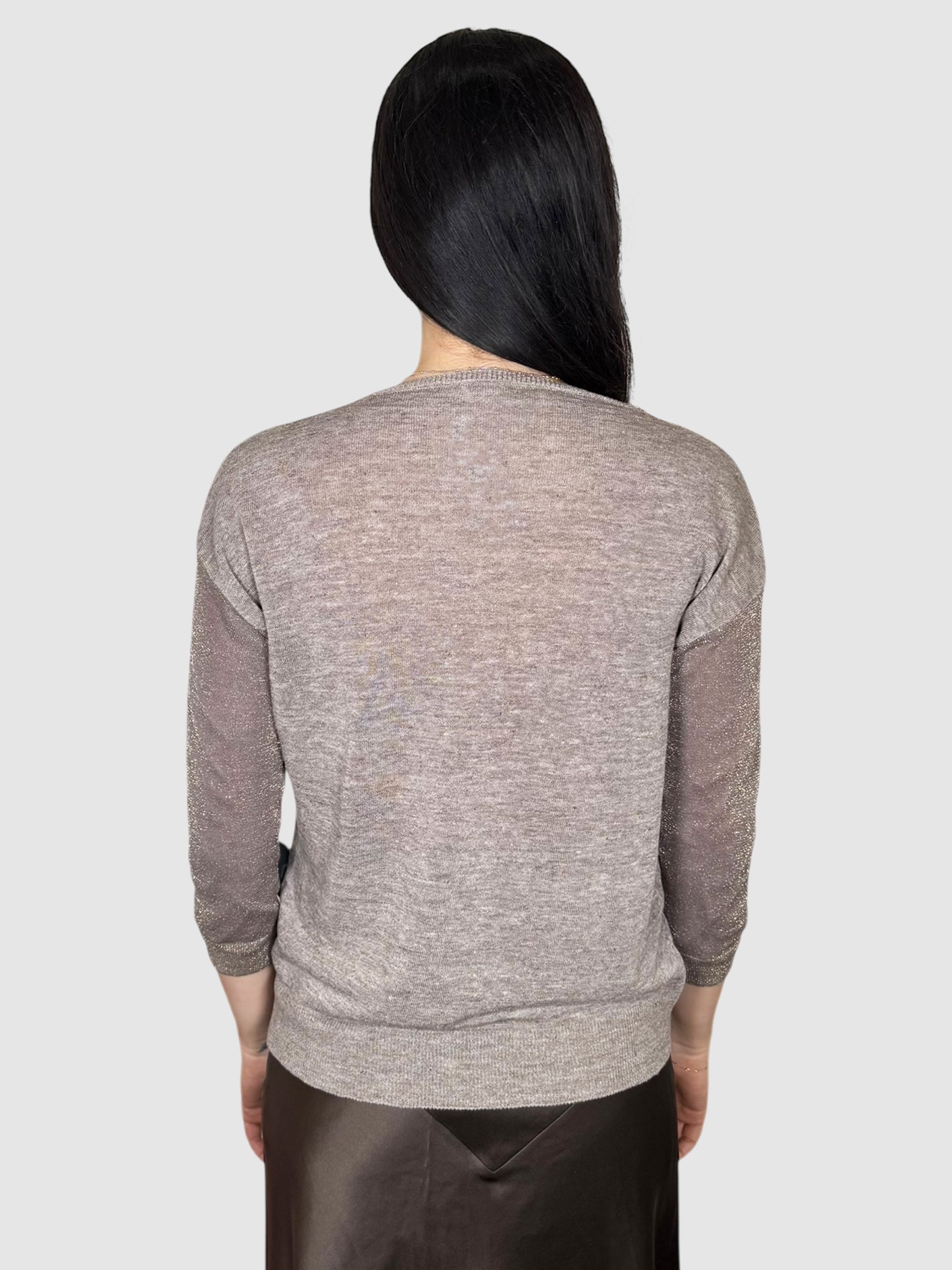 Linen Shimmery Sweater
