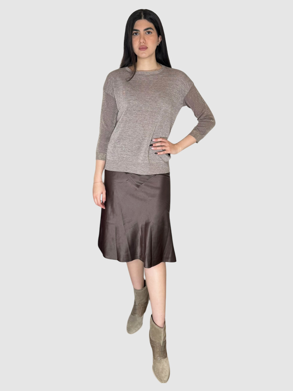 Linen Shimmery Sweater