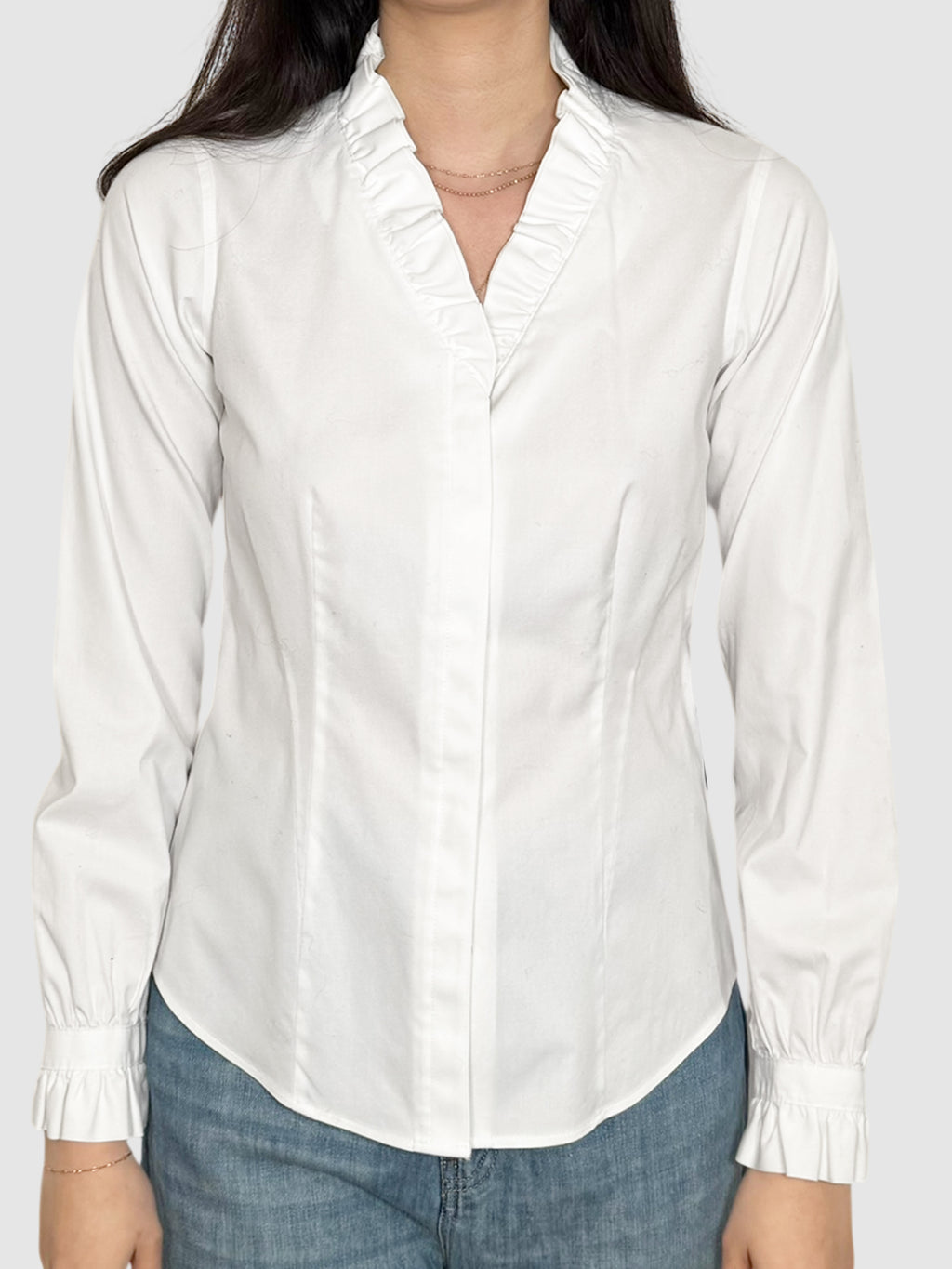 Ruffle Button-Up Top