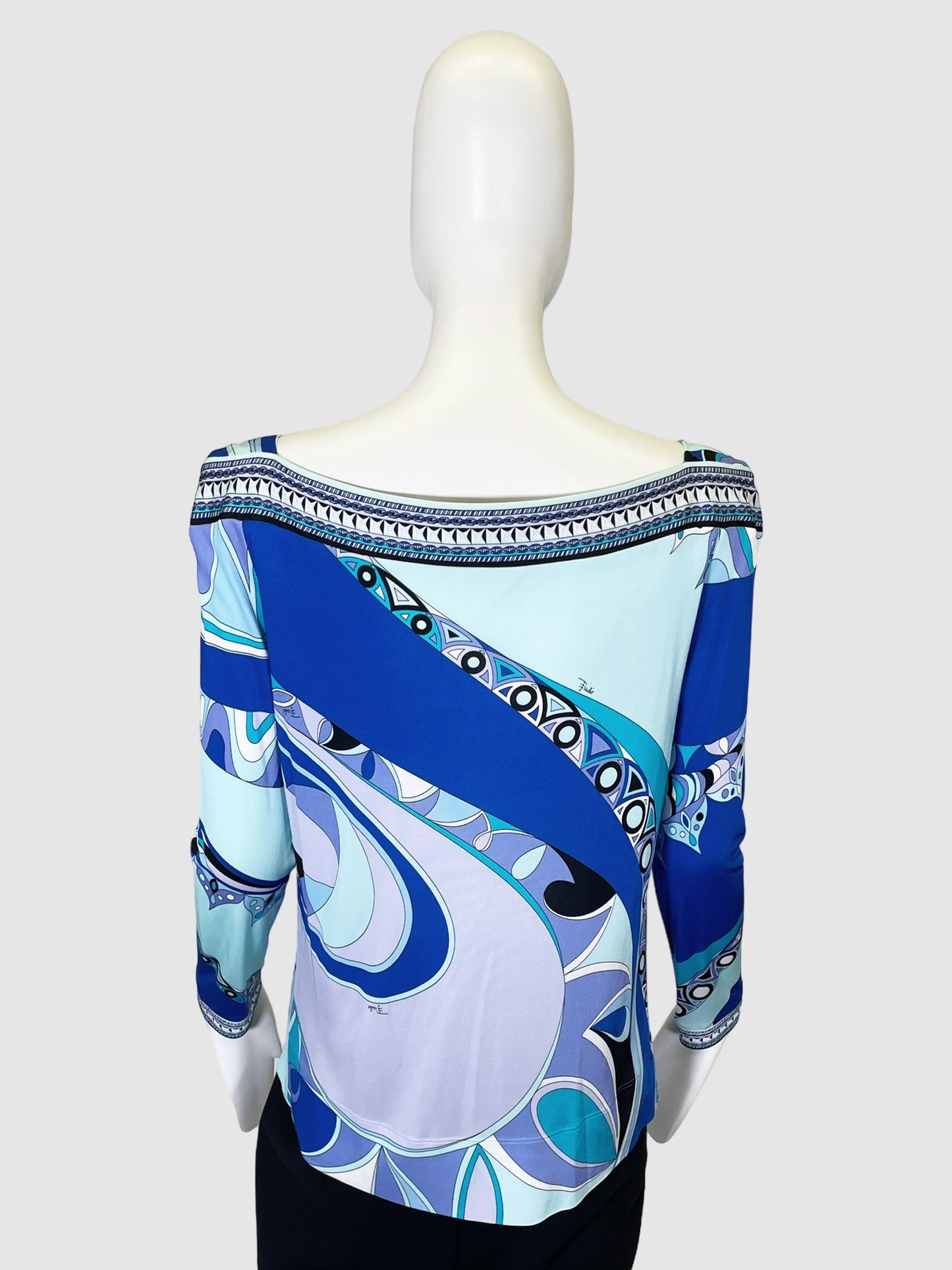 Emilio Pucci Long Sleeve Blouse - Size 10