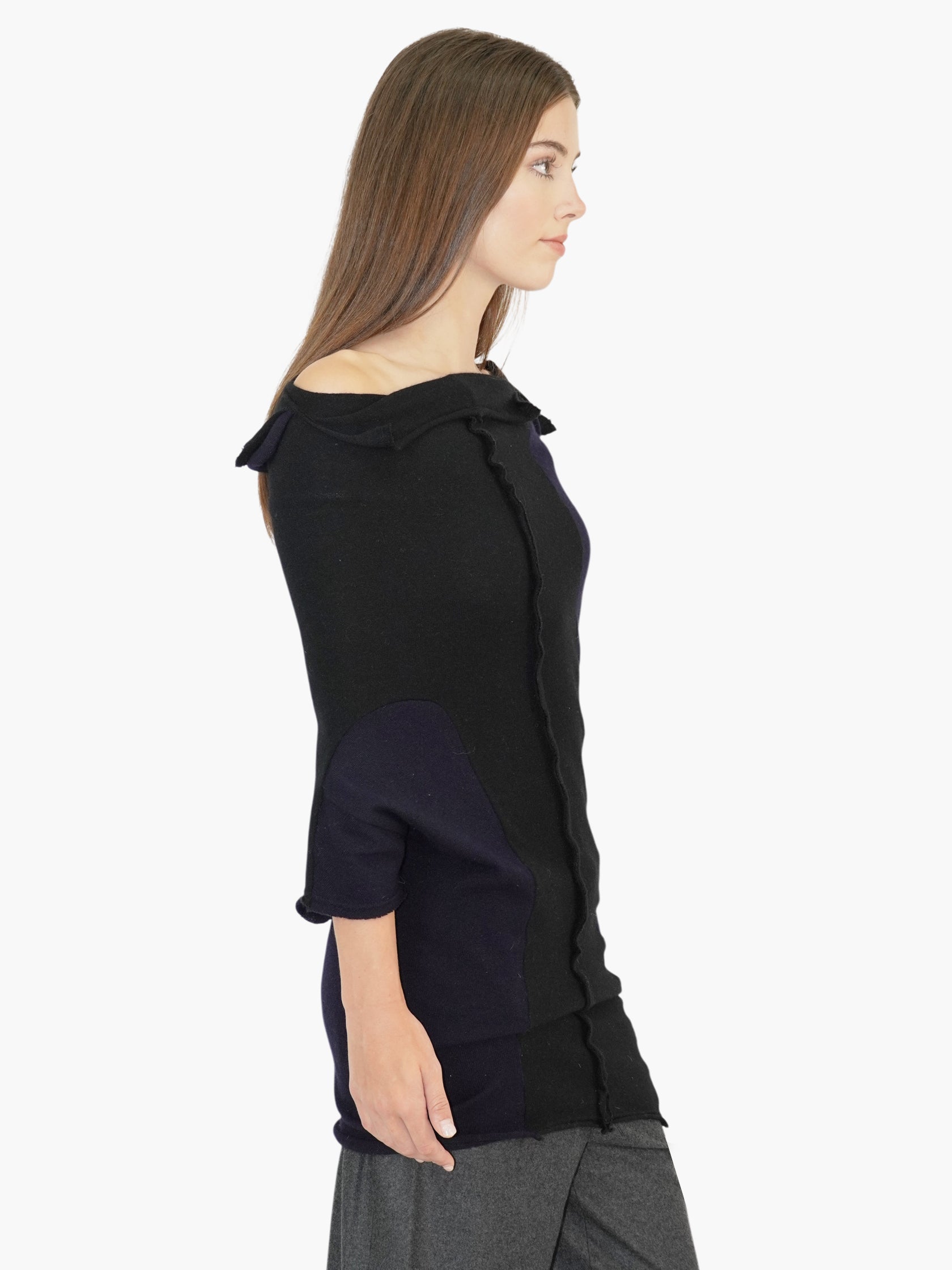 Asymmetrical Wool Top