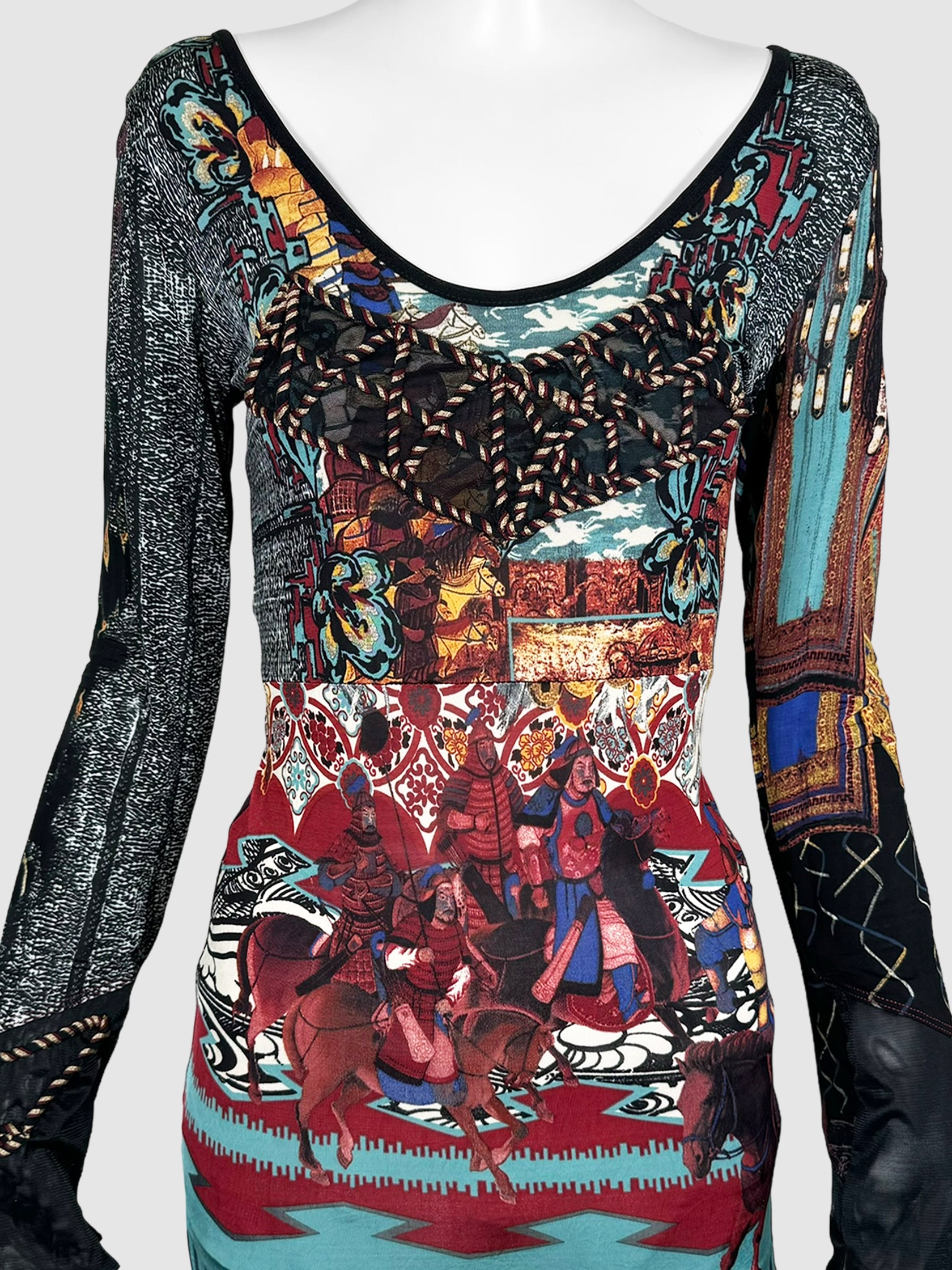 Long Sleeve Mesh Top - Size M