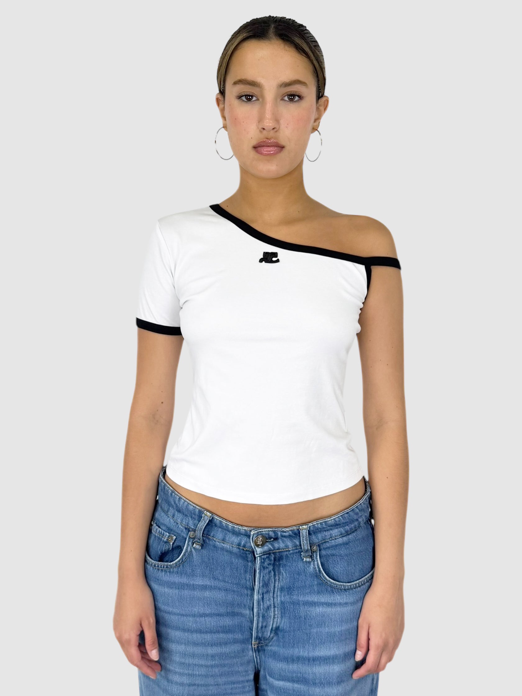 Slant Shoulder Top