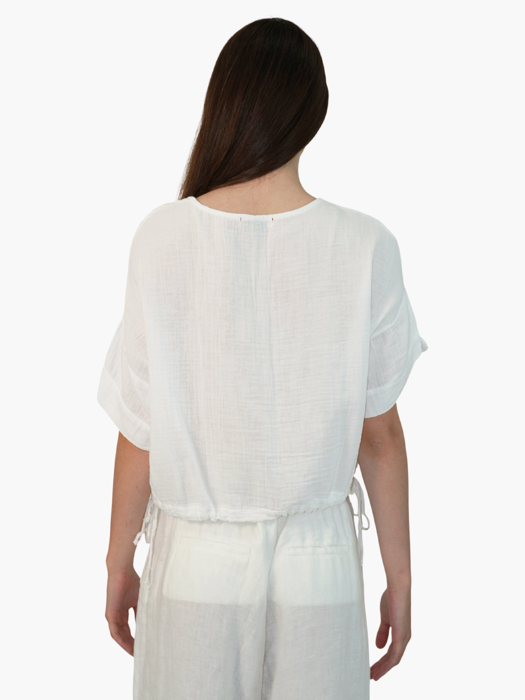 Textured Cinched Top
