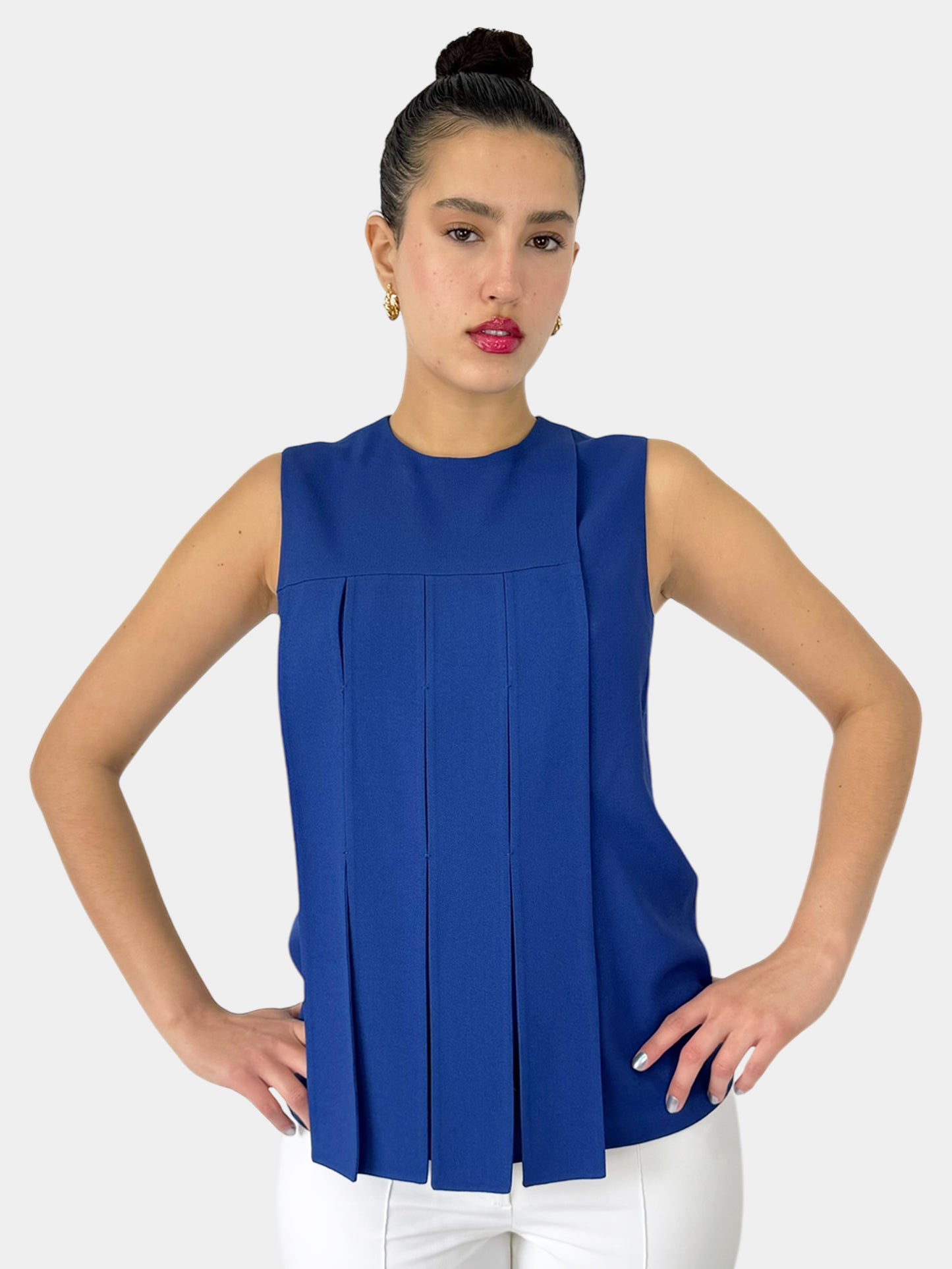 Front Pleat Top