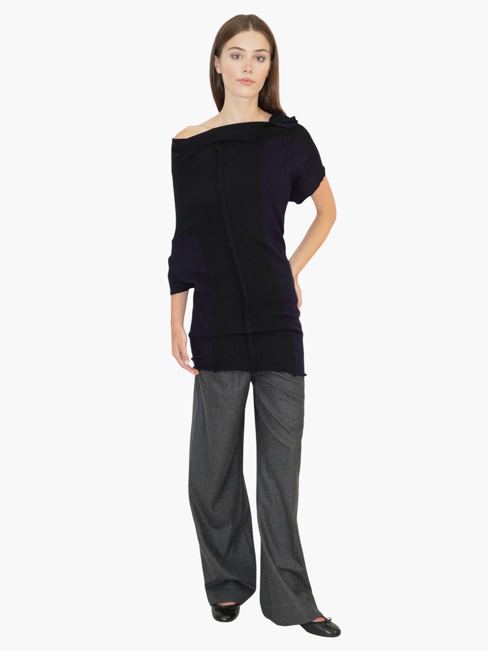Asymmetrical Wool Top