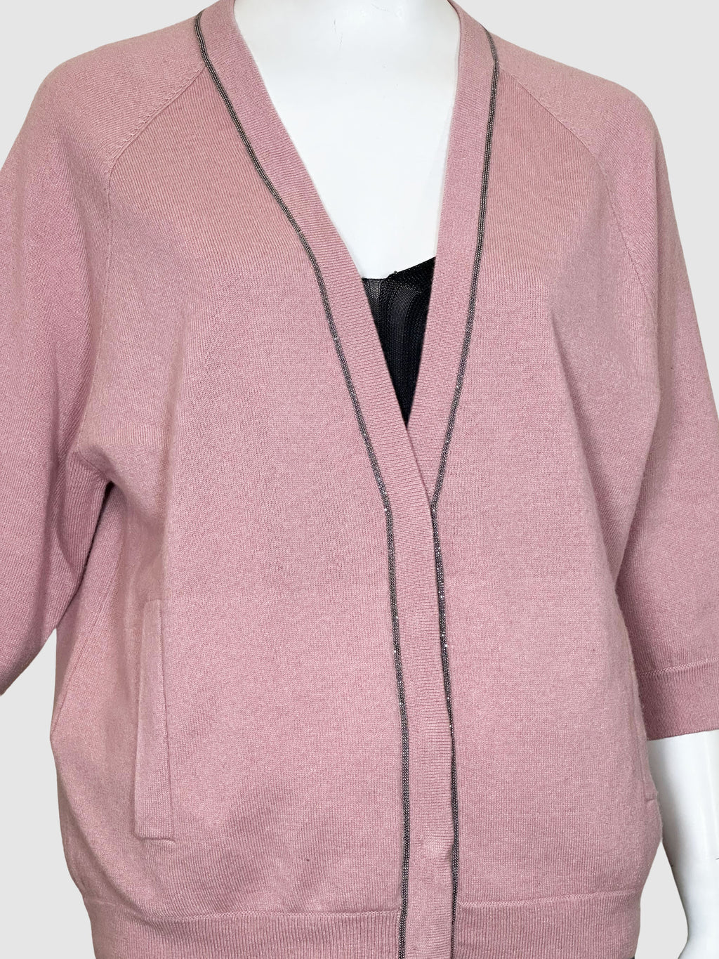 Brunello Cucinelli Three-Quarter Sleeve Cardigan - Size M