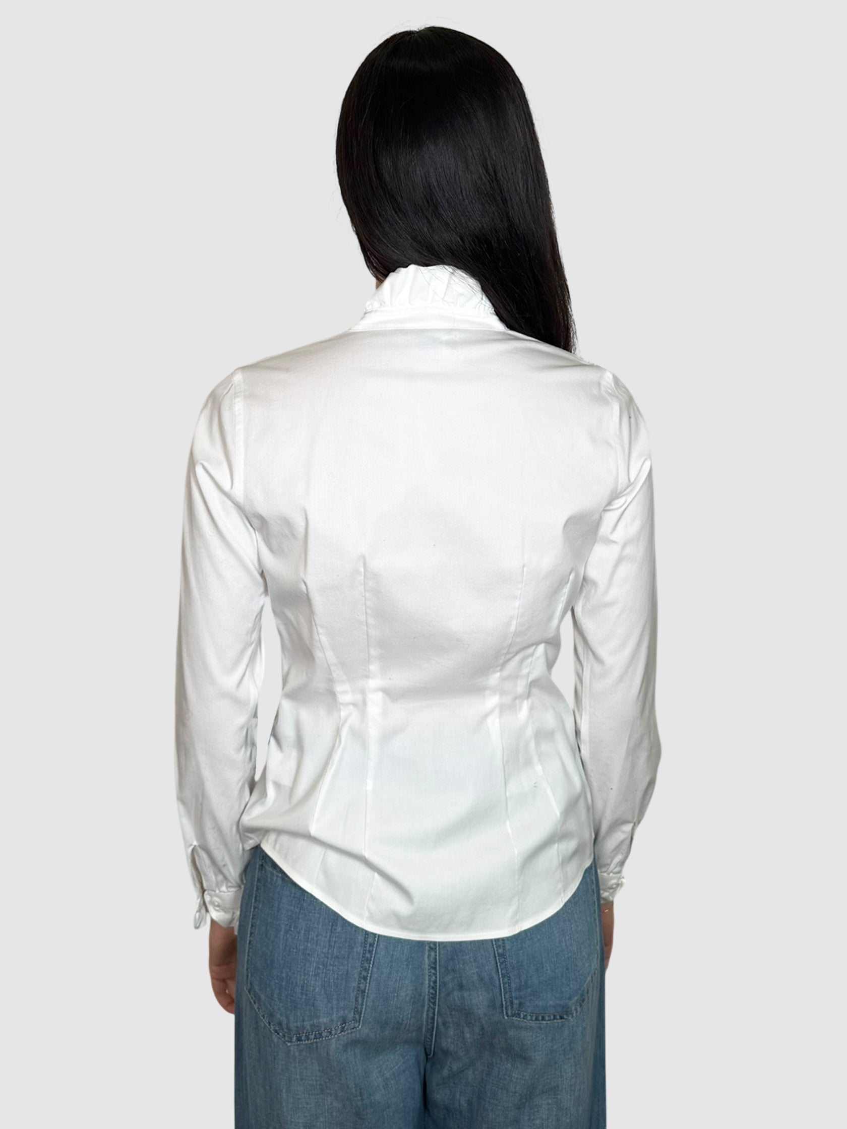 Ruffle Button-Up Top